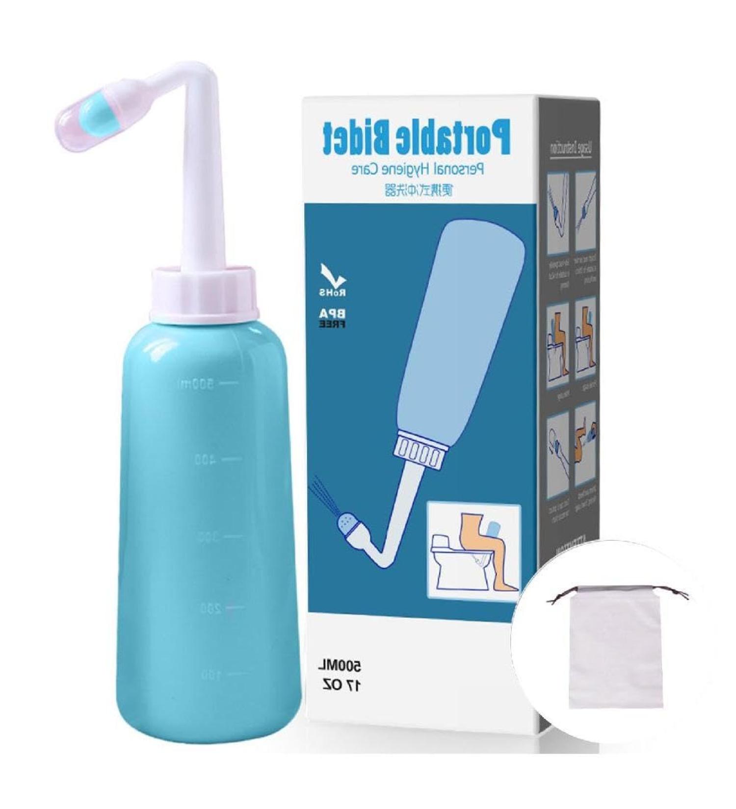 Traveled Portable Toilet - Handheld Bidet for Postpartum Care & Personal Hygiene | Ideal for Travel & Intimate Hygiene - Buy Online on GoSupps.com