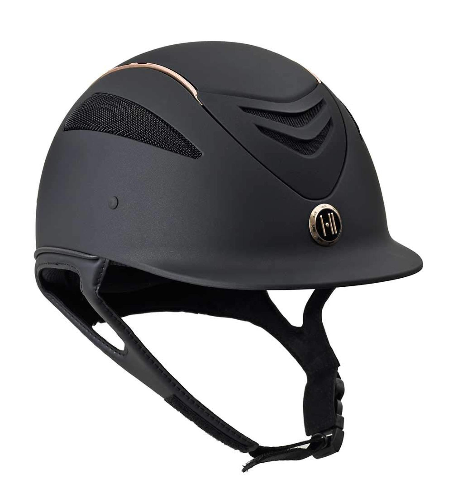 ERS One K Defender Rose Gold Stripe Helmet Black L