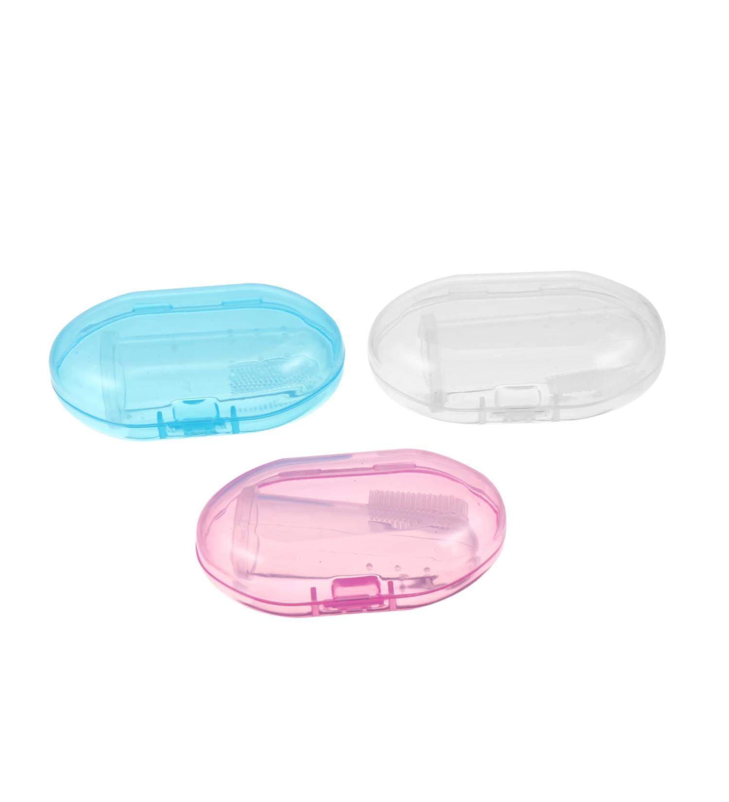 Minkissy 3-Piece Silicone Finger Toothbrush Set for Infants | Gentle Oral Care for Babies - Buy Online on GoSupps.com