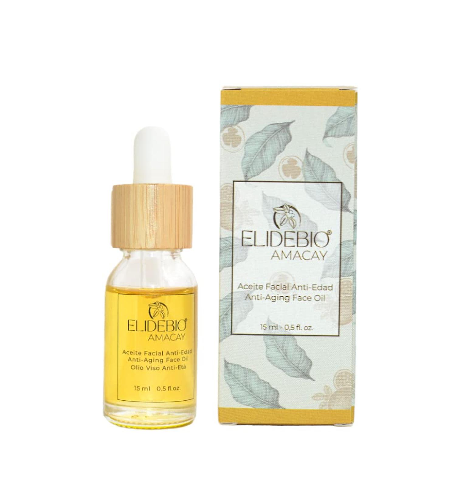Pure Cacay Oil and Passion Fruit Oil Amacay by Elide Bio | Aceite Facial Anti Edad de Cacay y Maracuya 100% Natural Amacay 0.5oz-15ml 0.5 Ounce - Buy Online on GoSupps.com