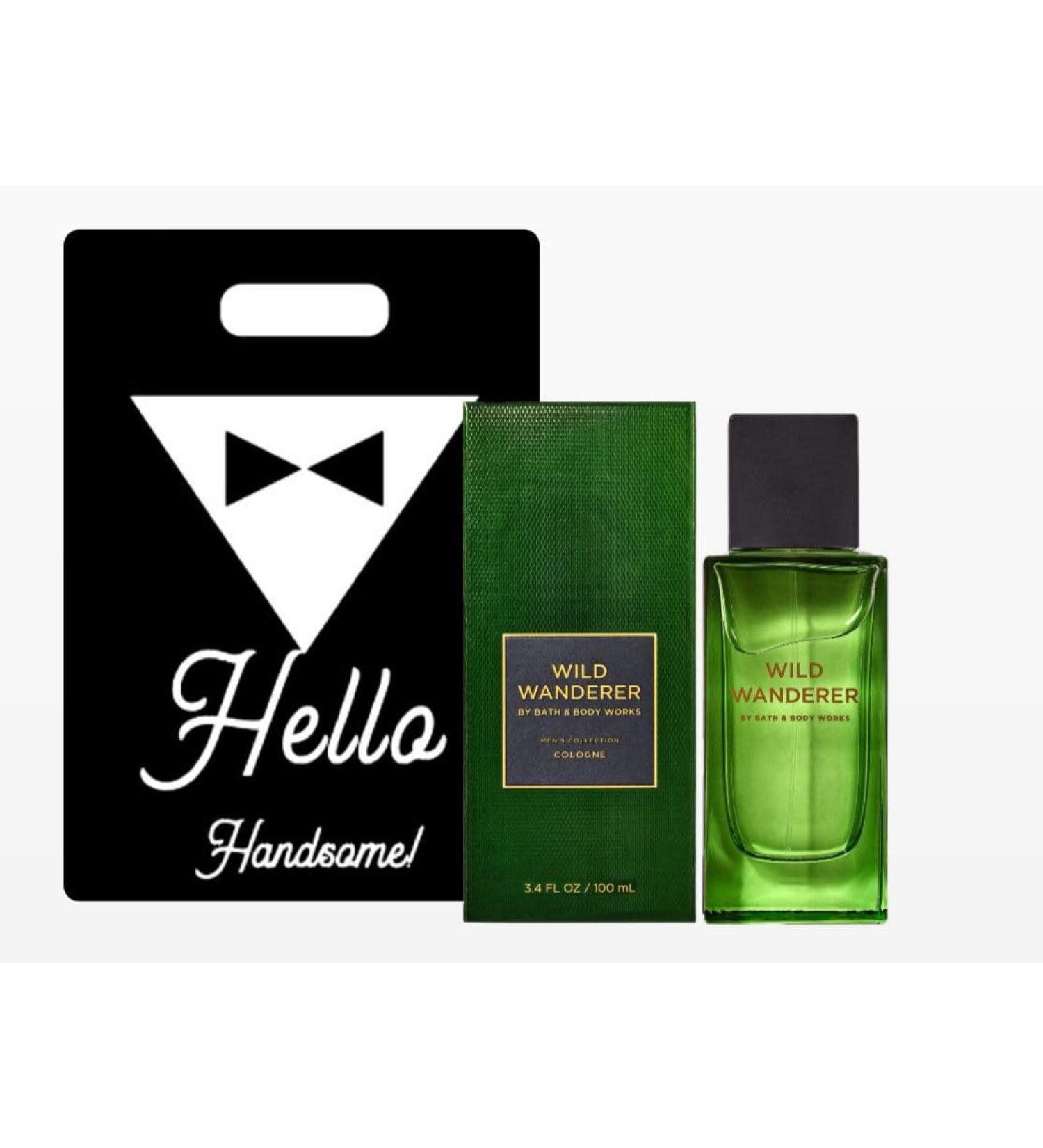 Wild Wanderer Cologne - White Barn - Bath/Body Work - Men's Collection -3.4 fl oz / 100 mL and Gift Bag HELLO HANDSOME