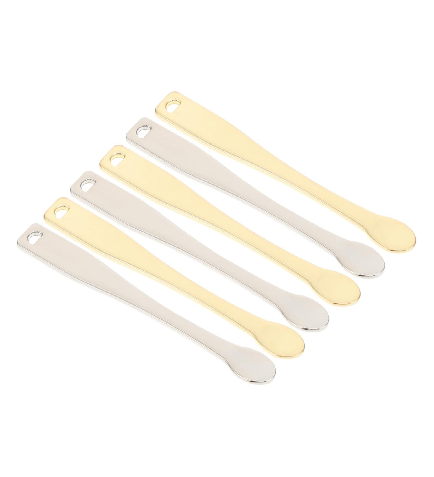 minkissy 12 Pcs Electroplating Cream Spoon Cosmetic Mixing Spoon Cosmetic Spatula Metal Galvanic Facial Cream Spoon Mini Facial Spatula Spoon Moisturizing Beauty Cream Zinc Alloy 1 count (Pack of 1) Golden Goldenx2pcs - Buy Online on GoSupps.com