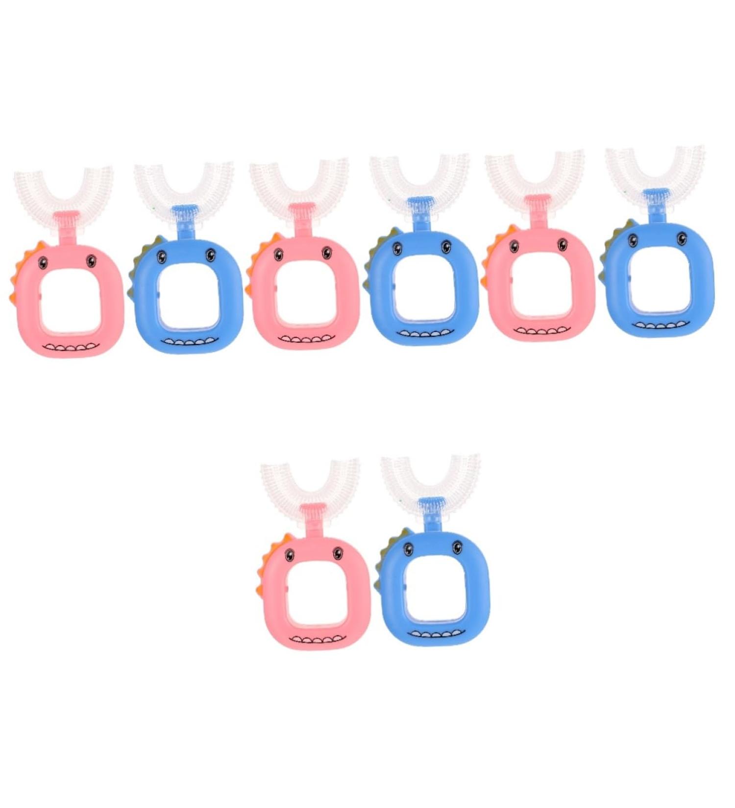Clispeed 8 STK U-Shaped Silicone Toothbrush for Kids | Adorable & Portable Children's Oral Care Tools - Buy Now! - Buy Online on GoSupps.com