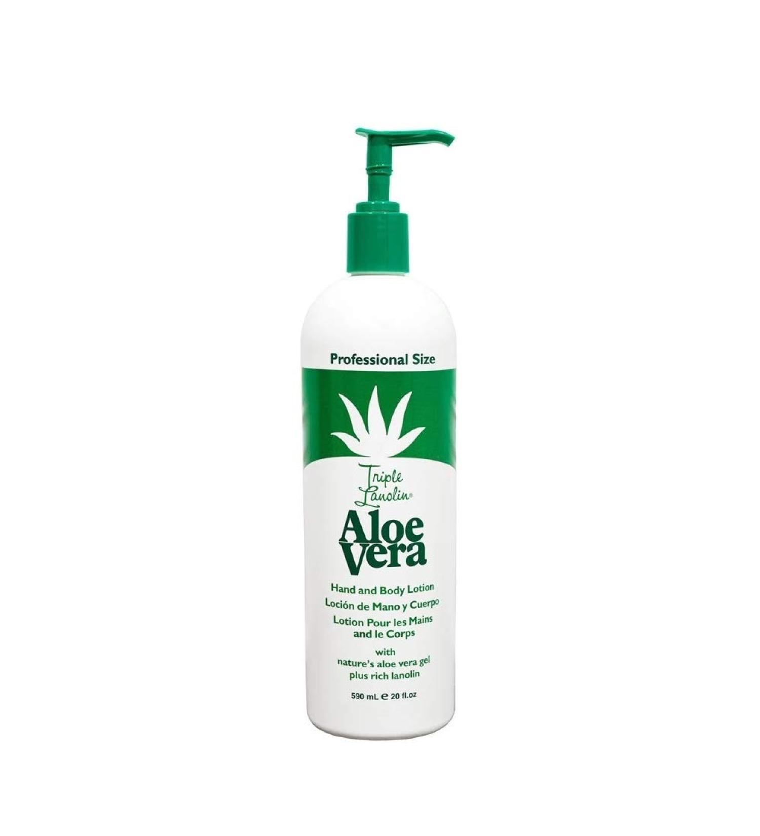 Buy Triple Lanolin Aloe Vera Hand & Body Lotion 20 Oz Moisturizing & Nourishing Formula | International Shipping Available - Buy Online on GoSupps.com