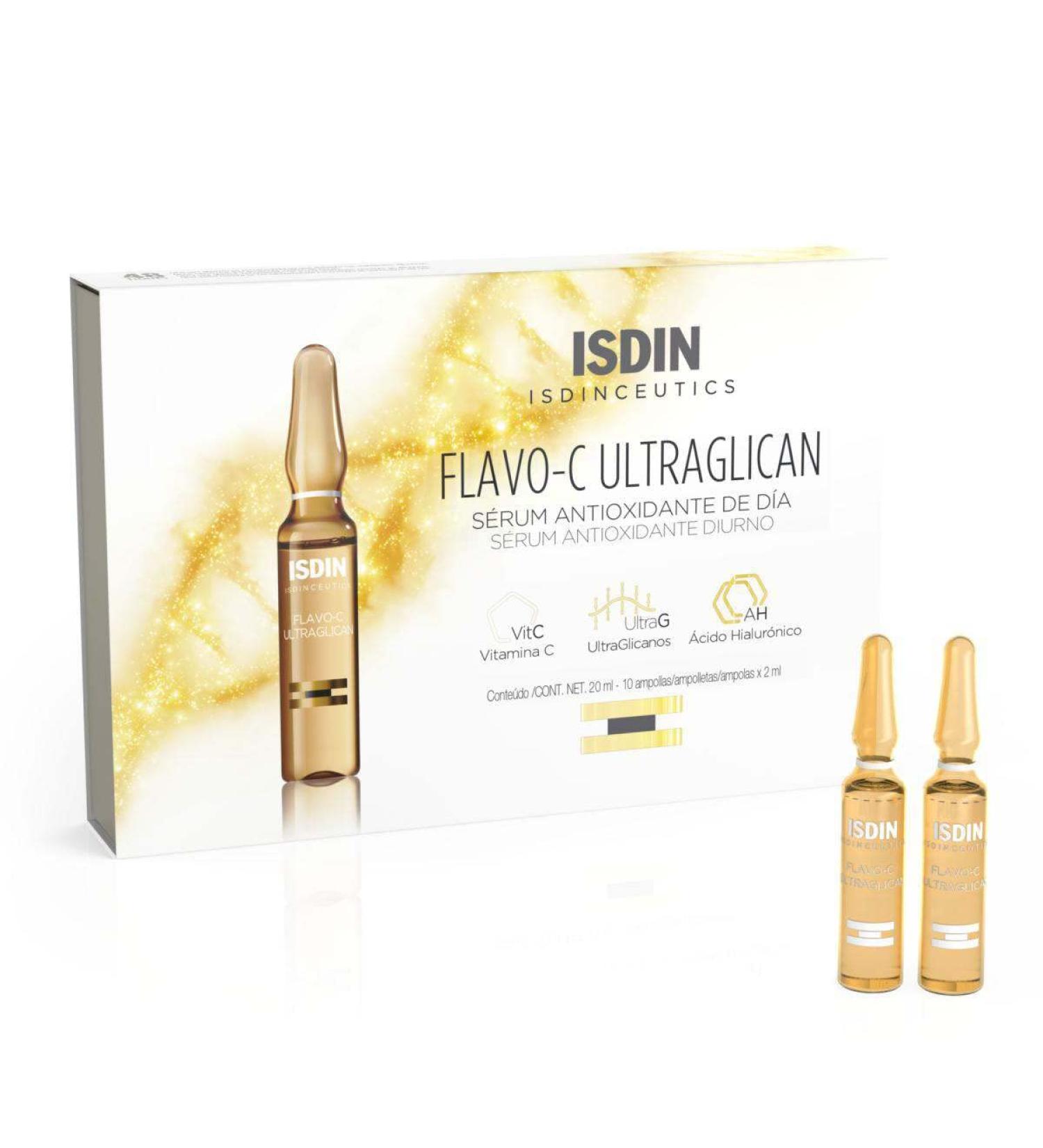 Flavo C UltraGlican 10U 2 ml - Boost Your Skin s Radiance | ISDIN International Shipping - Buy Online on GoSupps.com