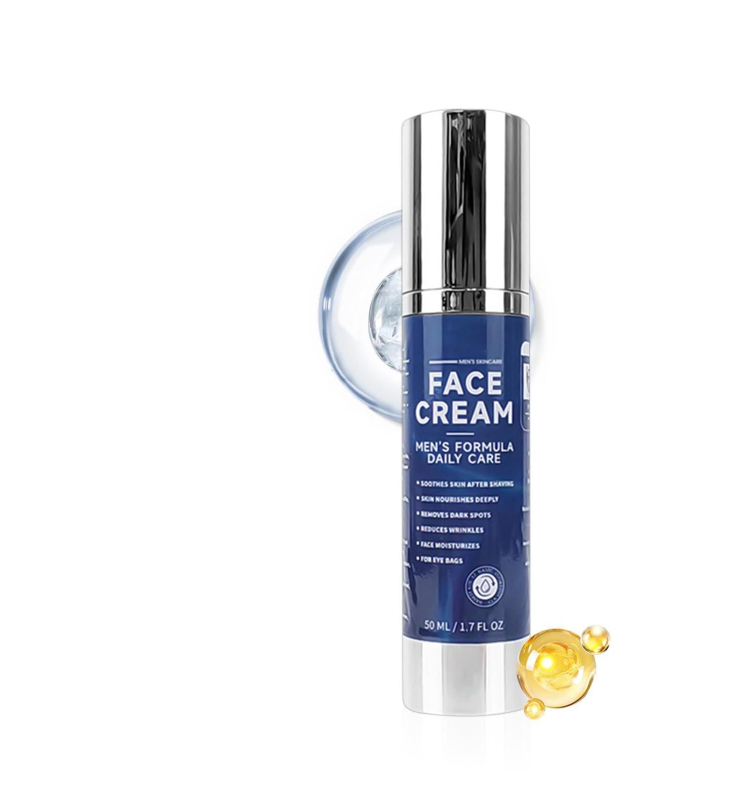  Ihdjasg Men's face cream 50 ml firming moisturizing cream skin care | 6-in-1 daily face moisturizer for day night travel and home use - Buy Online on GoSupps.com