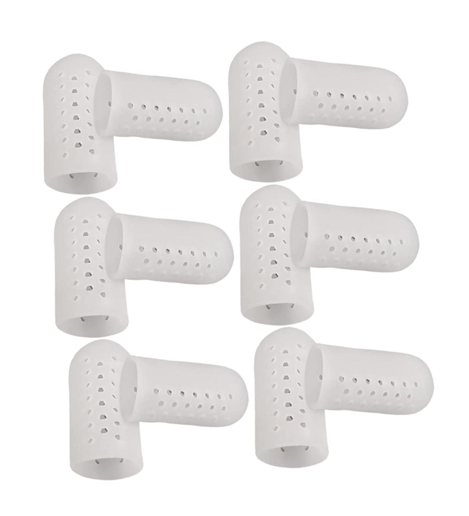 6 Pairs Silicone Gel High Heel Protectors & Toe Tubes - White - BESPORTBLE - Buy Online on GoSupps.com