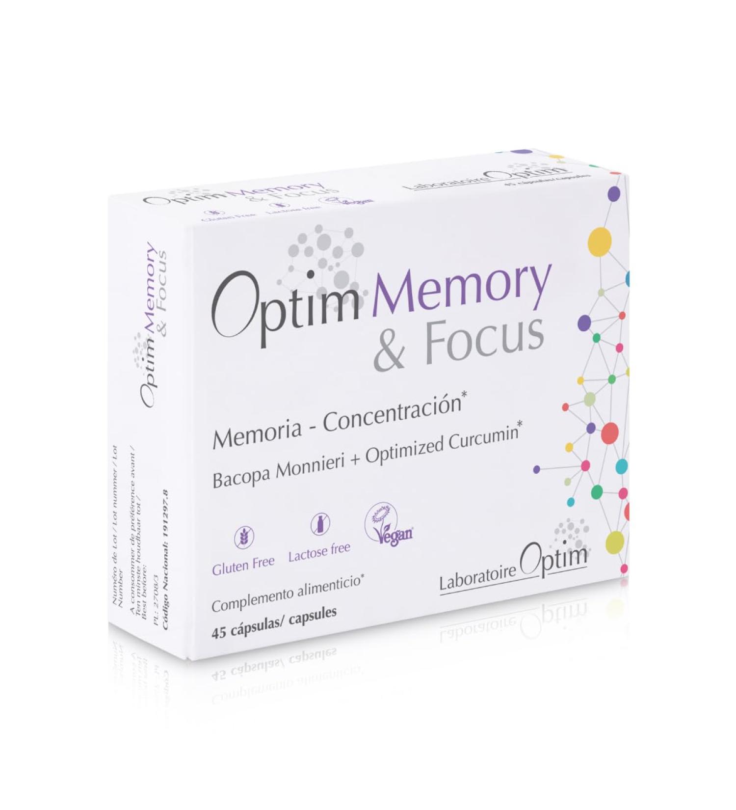 Bacopa Monnieri Brahmi Capsules - Turmeric Turmeric Longvida - 45 Capsules | Memory Concentration for Adults Teenagers Students - Food Supplement | Optim Memory - Buy Online on GoSupps.com