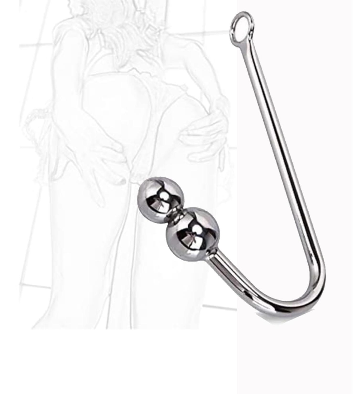 DYNLAB Portable Stainless Steel Hooks - Durable 2 Beads Solid Metal Hook for International Shipping - Buy Online on GoSupps.com