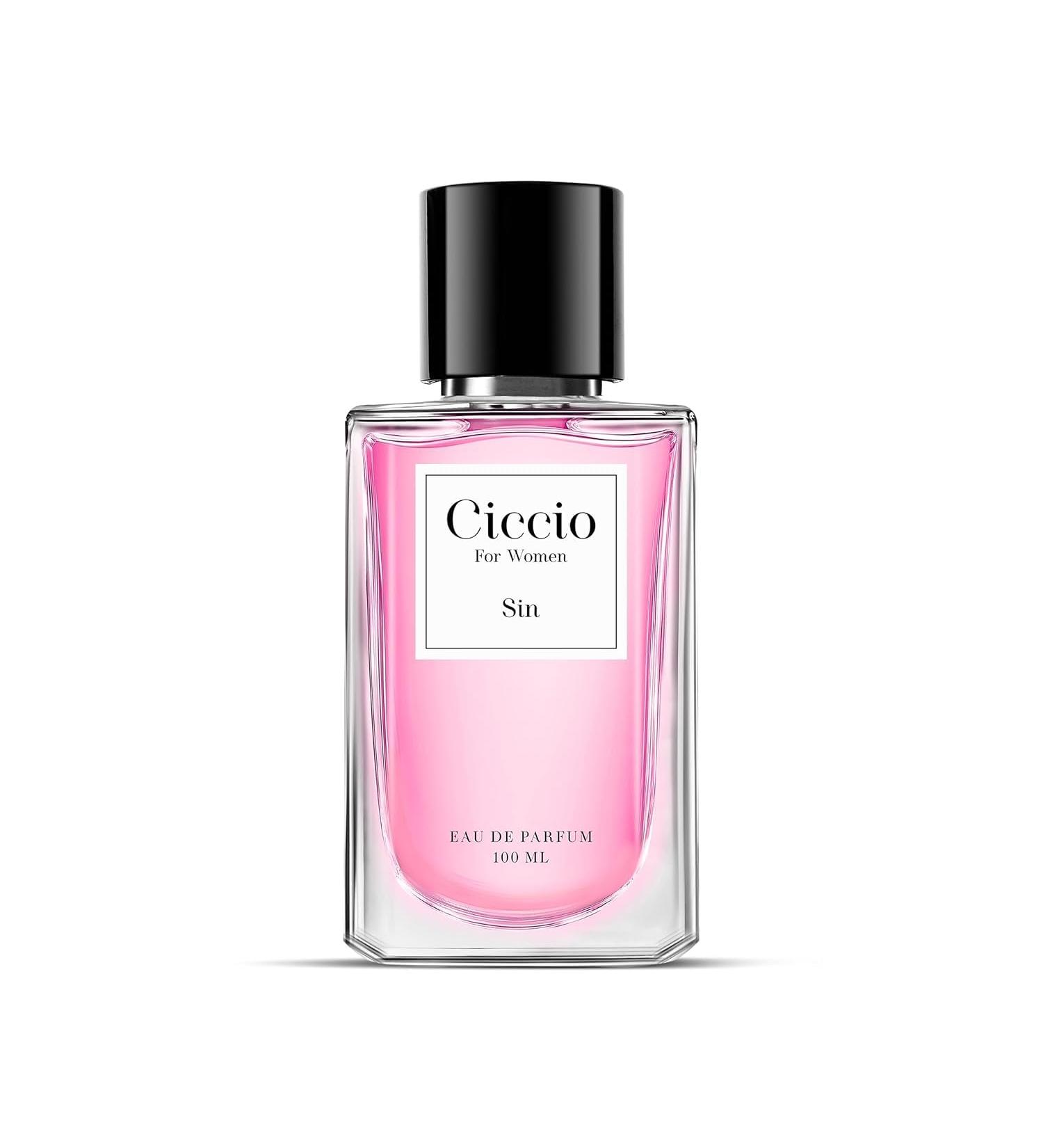 Ciccio_Luxury Sin Eau De Perfume for Women with Grapefruit Bergamot Ginger Apple Cinnamon Patchouli and Vanilla |Premium Long Lasting Luxury Fragrance Scent|Perfect Perfume for Summer 100ml - Buy Online on GoSupps.com