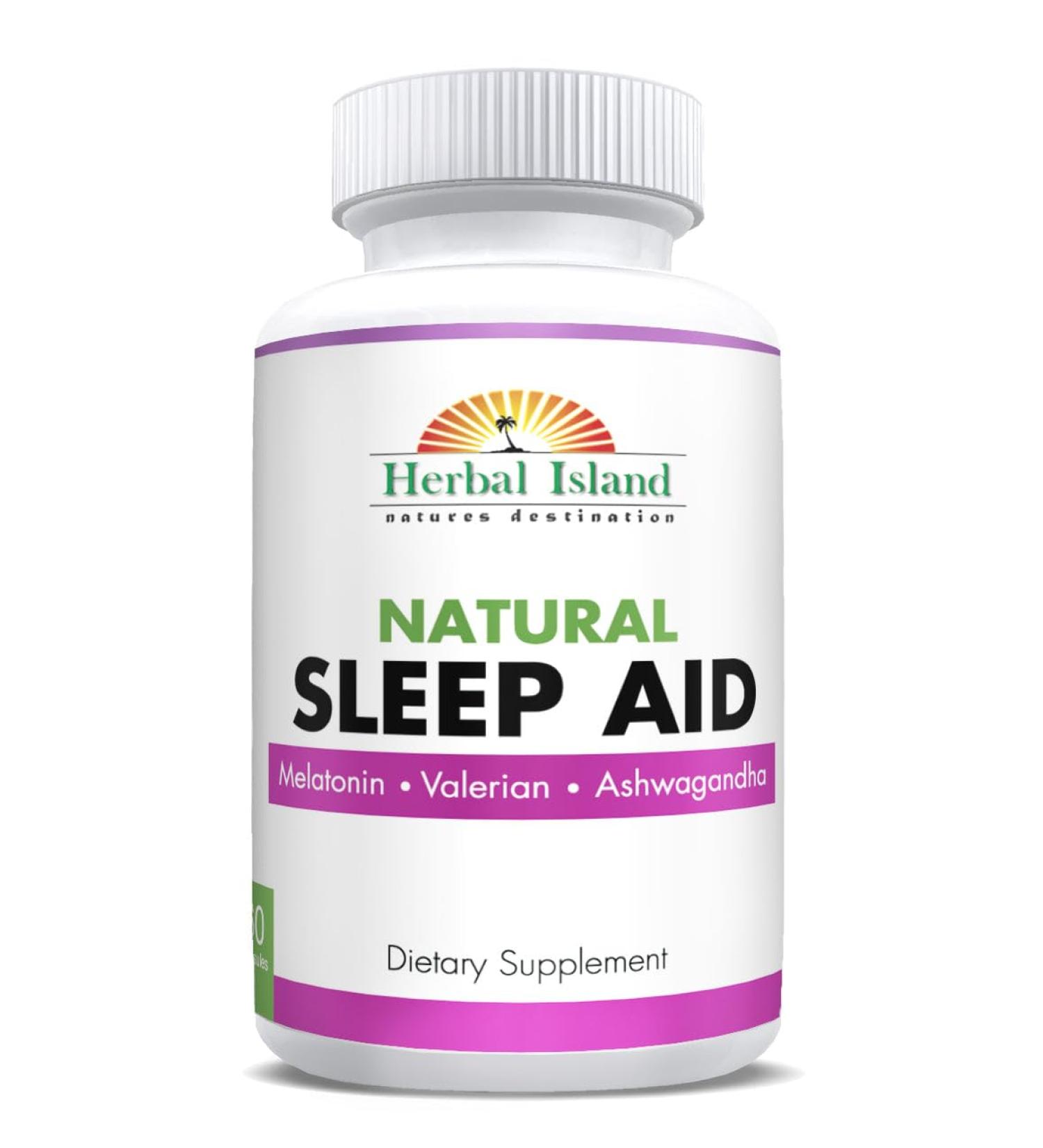 Generic Sleep Aid - 60 Capsules - All Natural Formula 1 Count (Pack of 1)