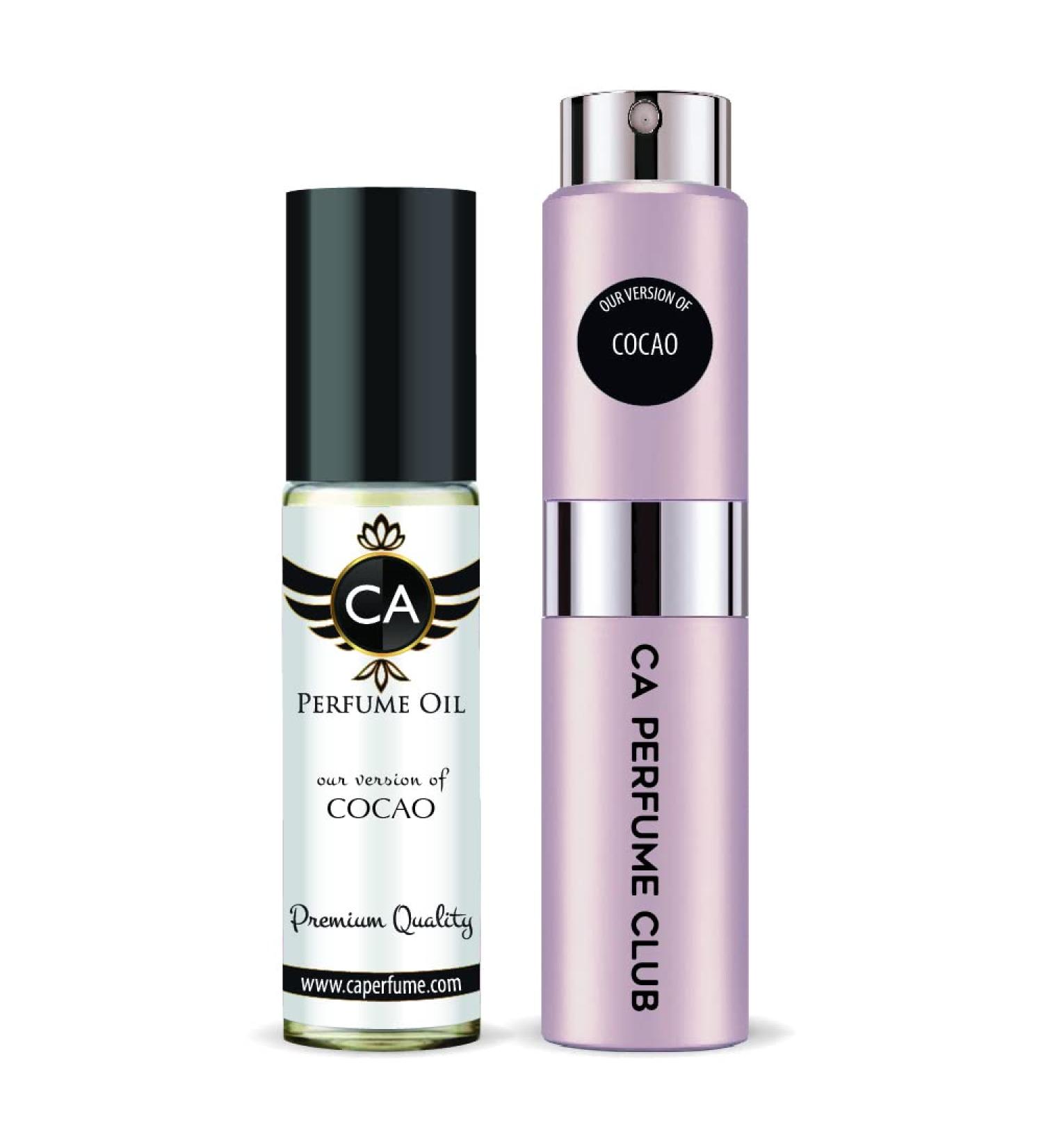 CA Perfume Duo Impression of Cocao For Women Eau de Parfum Refillable Atomizer Sprayer + Fragrance Body Oil Long Lasting Sample Travel Size Roll-On Bottle 0.27 Fl Oz+0.33 Fl Oz - Buy Online on GoSupps.com