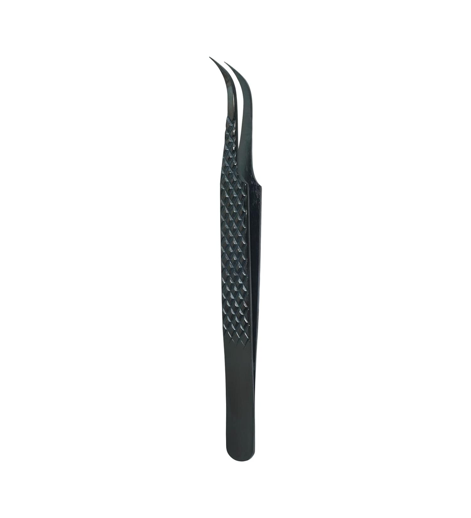 DASSEN Lashes Extension Tweezers Isolations tweezer Volume Lashes Tweezers Precision Slanted Straight Tip for Isolation Classic Lash Extensions Pointed Lash Tweezers for Eyelash Extensions (Black2-1) - Buy Online on GoSupps.com