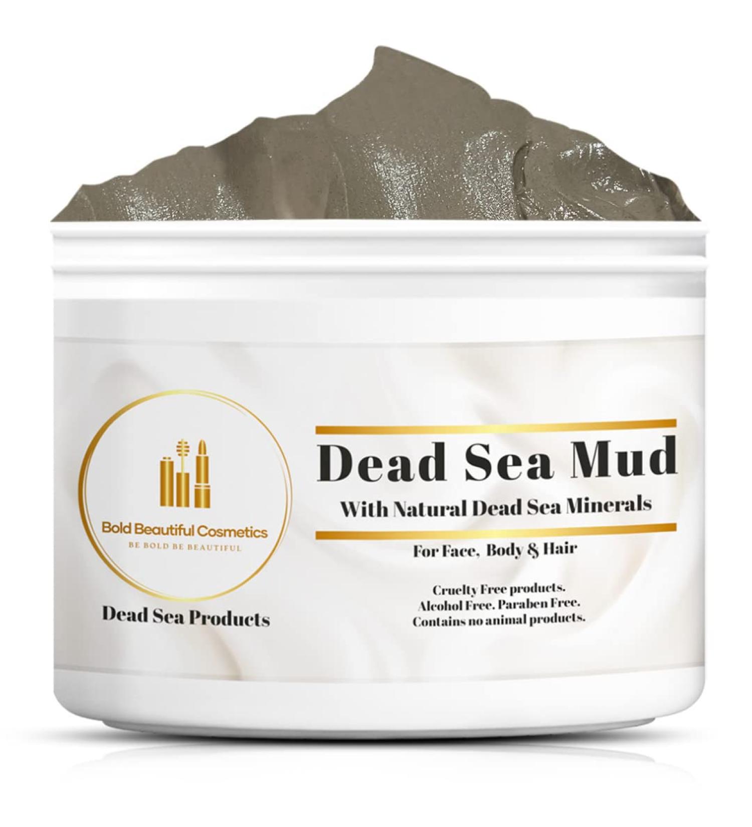 Dead Sea Mud Mask for Face & Body - Natural Acne & Blackhead Treatment - Moisturizing Skincare for Men & Women - 7.05 oz - Made in Jordan - Buy Online on GoSupps.com
