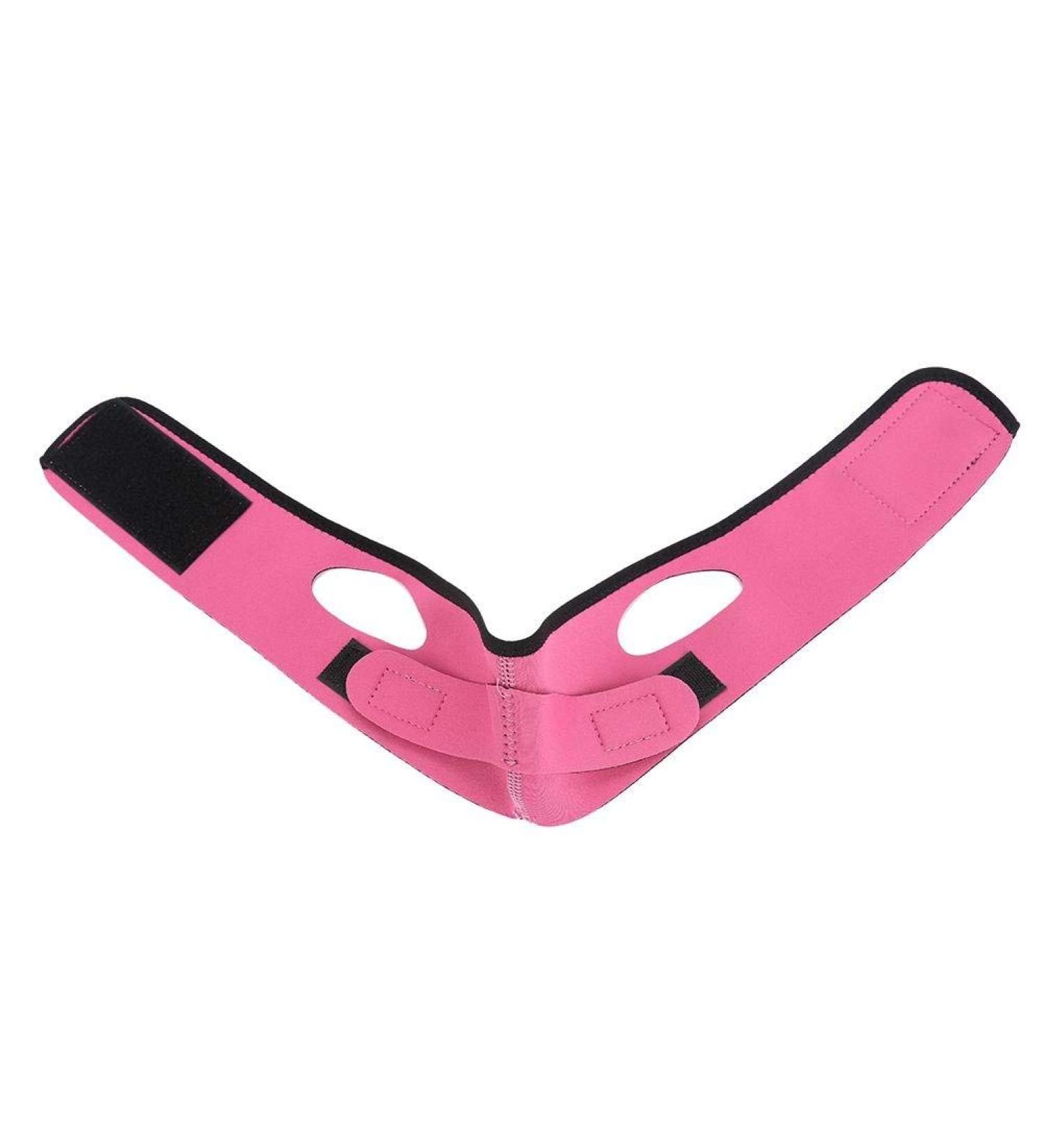 Slimming Lifting Face Mask for Neck & Chin Lift - V-Shaped Anti-Aging Skin Tightening - Reduces Double Chin (Rose Red) - Buy Online on GoSupps.com