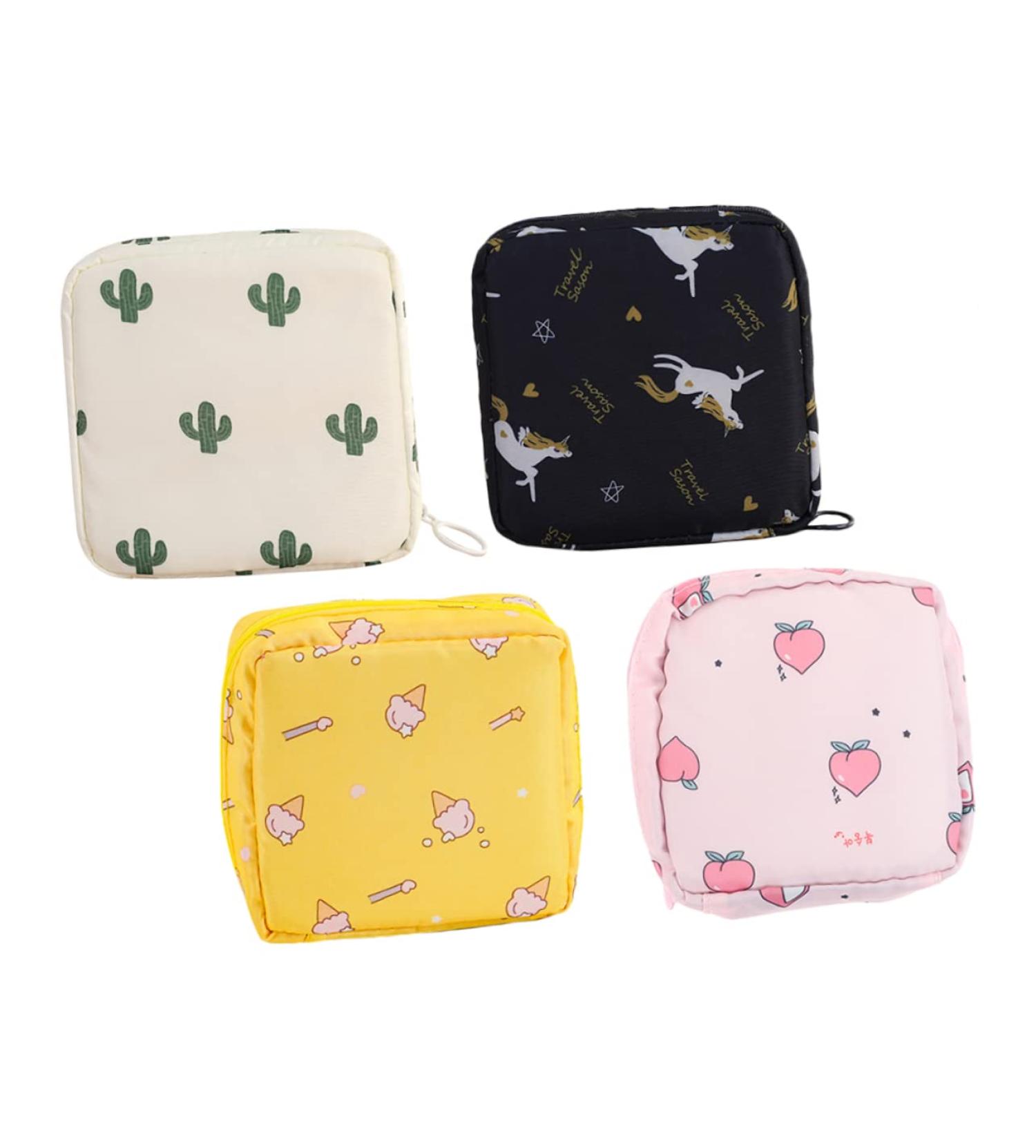 4-Pack Women's Storage Bags - Menstrual & Tank Support Cases | Oxford Fabric Makeup & Bandage Organizer - Buy Online on GoSupps.com