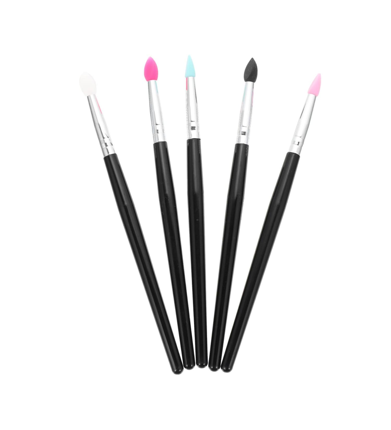 Didiseaon 5pcs Silicone Eyeshadow Brush Lipstick Lip Mask Applicator Lip Makeup Plastic Handle - Buy Online on GoSupps.com
