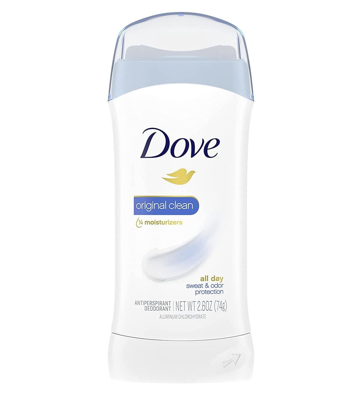Dove Deodorant 2.6 Ounce Original Clean All Day Protection