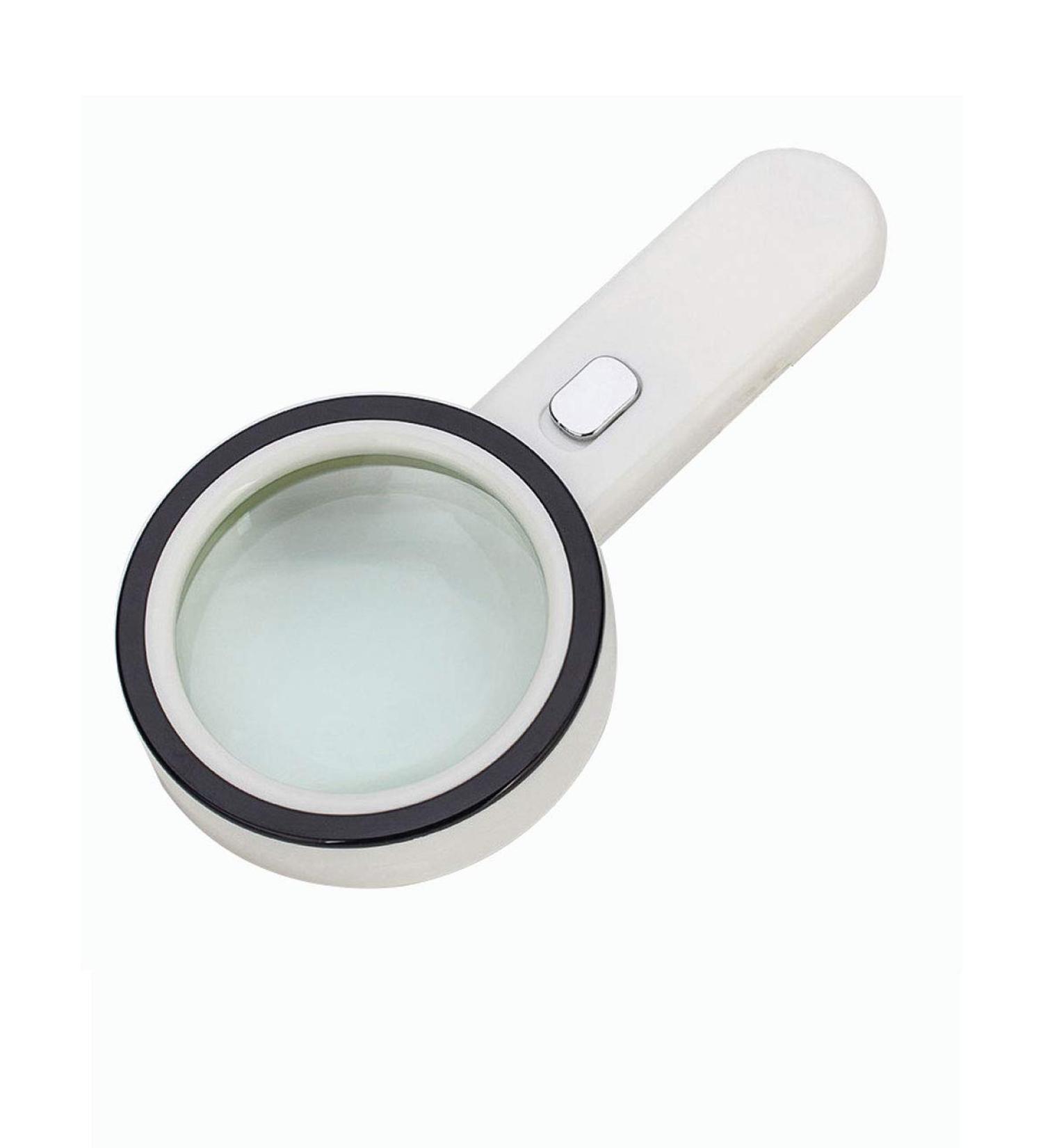 Handheld Illuminated Magnifying Glass with 12 Lights 30x Distortion-Free Portable Magnifying Glass for Newspapers Reading Magazines Maps Made in China - Buy Online on GoSupps.com