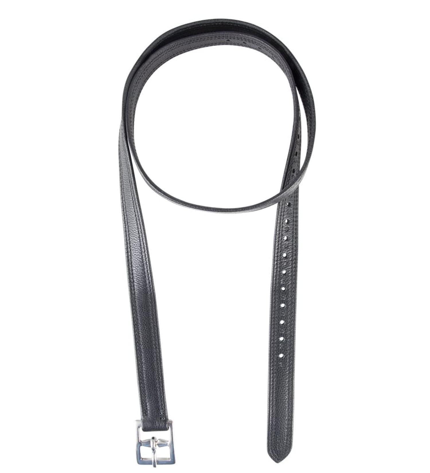 PFIFF 102696 Stirrup Leathers - Soft Black 130 cm | High-Quality Equestrian Gear for International Shipping - Buy Online on GoSupps.com