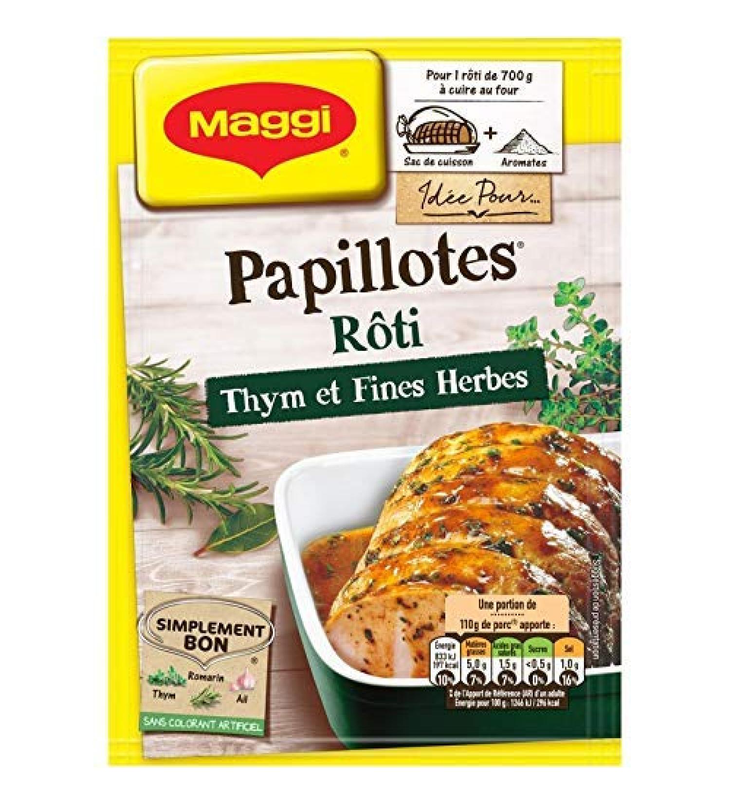 Nestle Maggi – Thyme and Herb Roast Papillote 30 g – Pack of 4 – Free Shipping