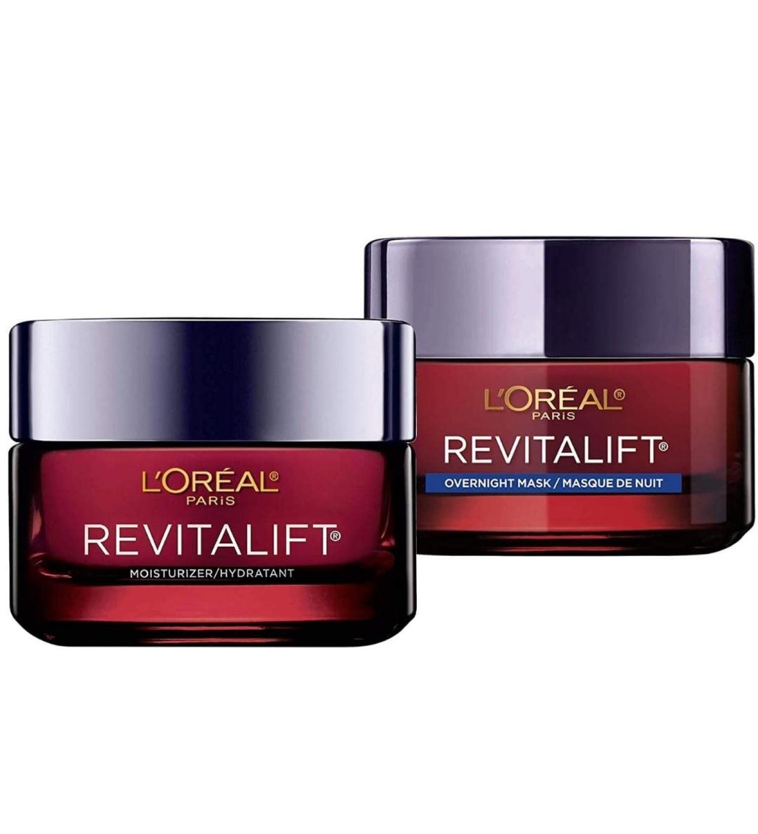 L'Oreal Paris Revitalift Triple Power LZR Anti Aging Day & Night Face Cream With Pro Retinol Vitamin C + Hyaluronic Acid Anti Wrinkle Moisturizer Skin Care Kit 2 Count - Buy Online on GoSupps.com