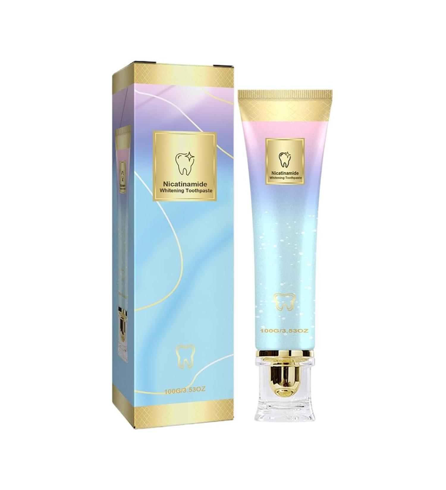 Brightening Toothpaste with Niacinamide & Mint Leaf Extract Gentle Stain Removal Teeth Whitening Fresh Breath & Gum Care(1PCS) 1 Fl Oz (Pack of 1) - Buy Online on GoSupps.com