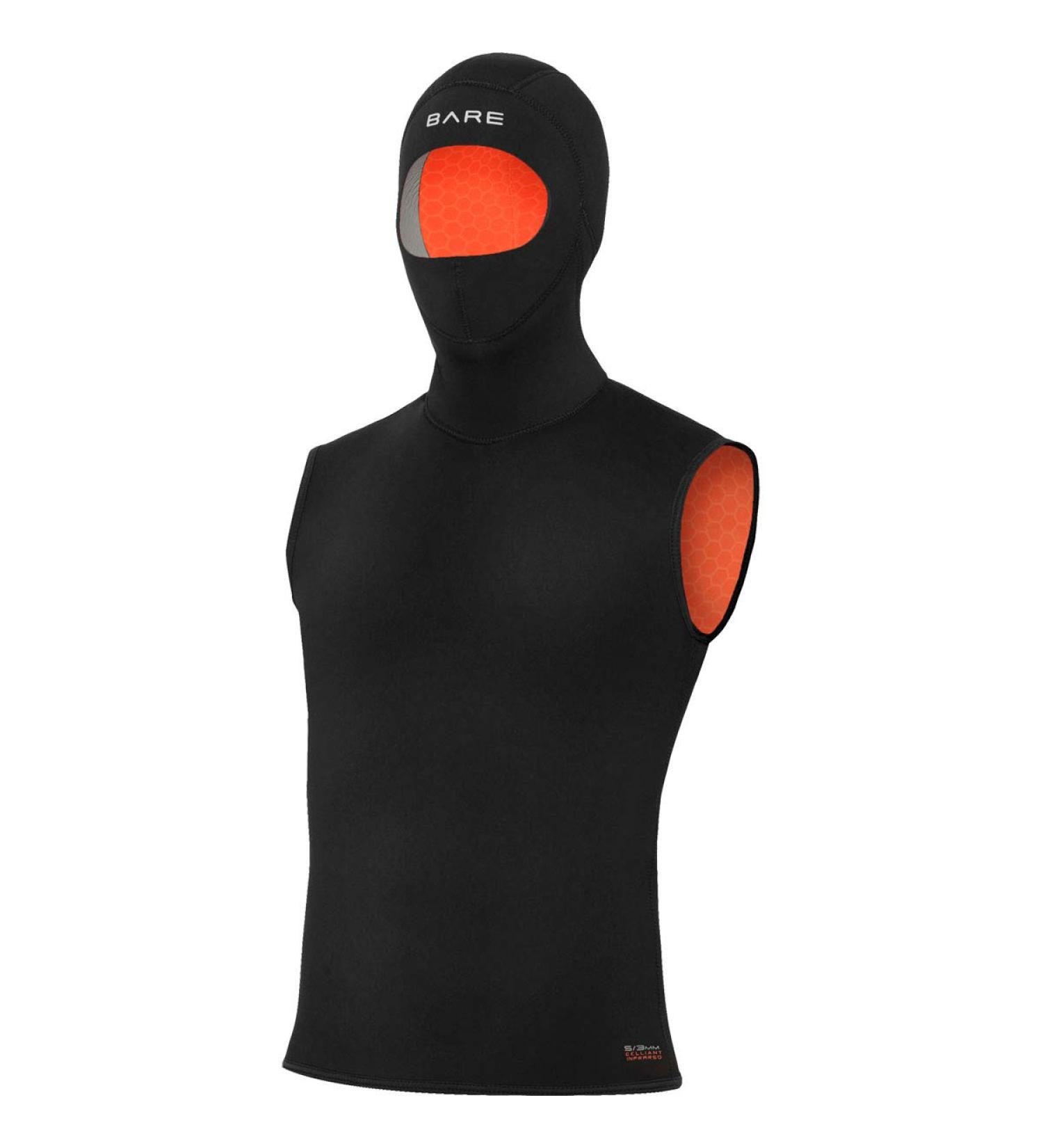 5/3mm Bare Ultrawarmth Hooded Vest - Men's Large | Scuba Diving Essential - Buy Online on GoSupps.com