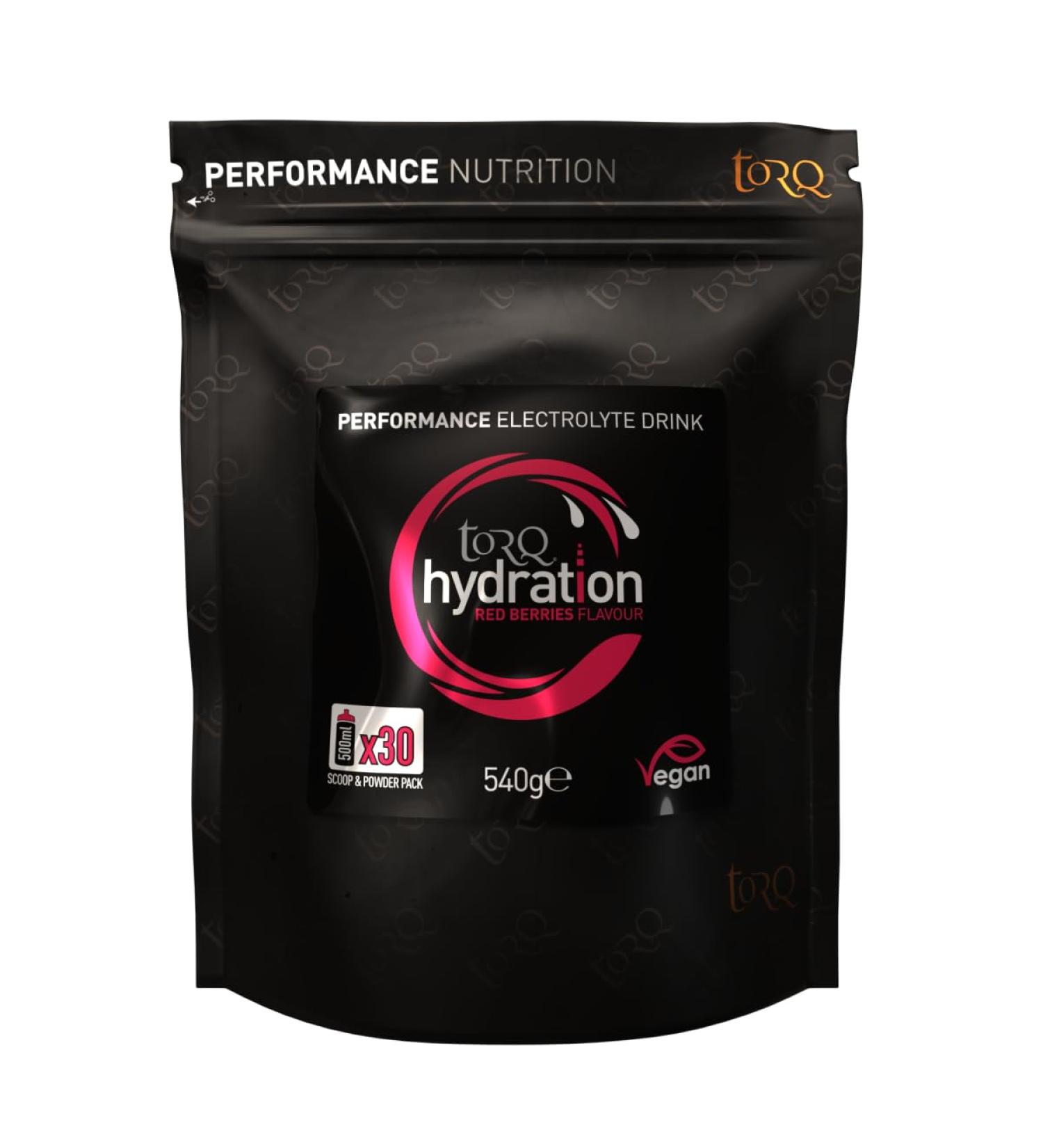  TORQ Torq Hydration Drink - Red Berries - Rapid Rehydration Electrolyte Powder - Hypotonic Profile Running - Cycling Sports Hydration Drink - 30 servings - 540 g - Buy Online on GoSupps.com