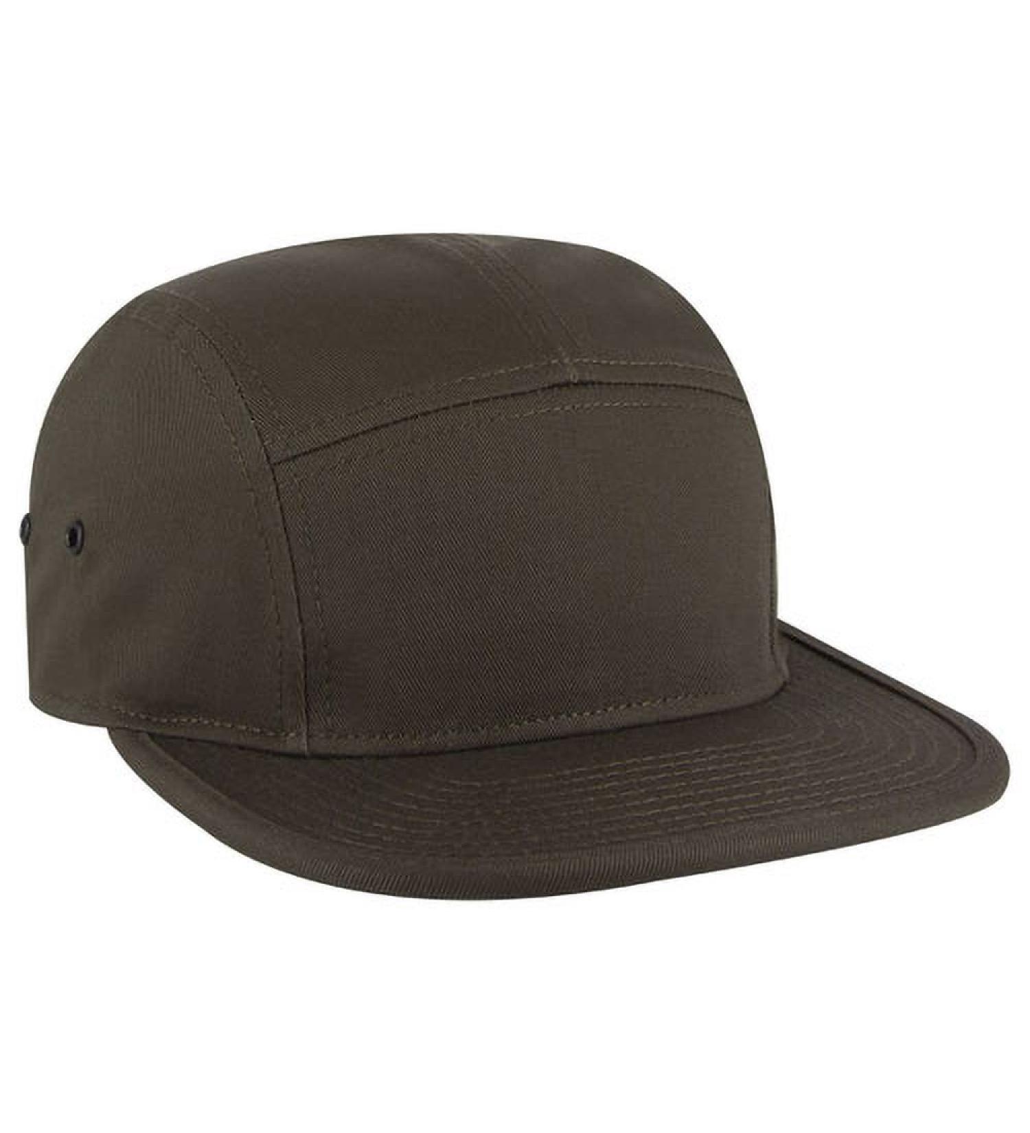 Ashe Fane Dark Grey Camper Hat | Superior Cotton Twill | Adjustable 5 Panel Square Flat Visor - Buy Online on GoSupps.com