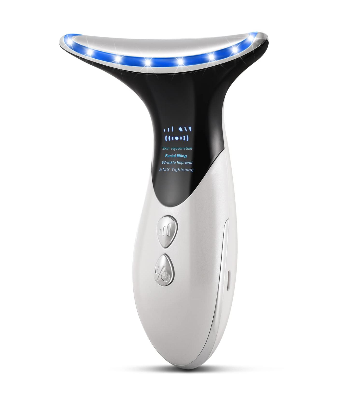Face Neck Massager 3-in-1 Electric Facial Massager Anti-Wrinkle Face Device - Buy Online on GoSupps.com