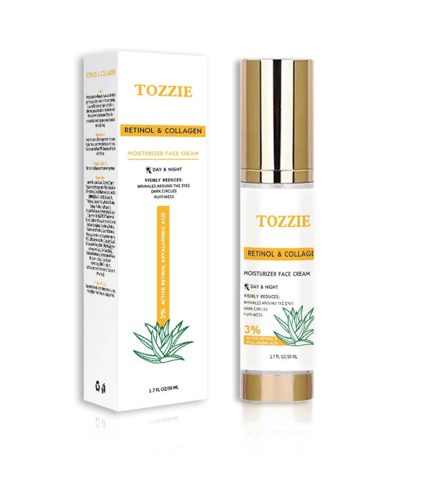 TOZZIE Skin Beauty Face Moisturizer Cream - Anti Aging & Wrinkle Cream 1.7 OZ | Hydrating Skincare for Youthful Glow - Shop Now - Buy Online on GoSupps.com