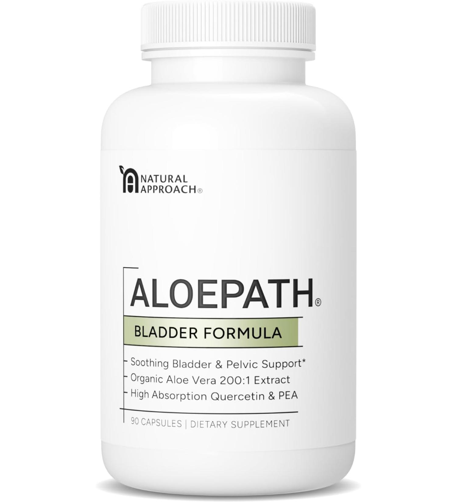 ALOEPATH | Organic Aloe Vera for Bladder Discomfort & Urinary Tract Health | 200:1 Extract | 220,000mg Equivalence with Palmitoylethanolamide - Buy Online on GoSupps.com
