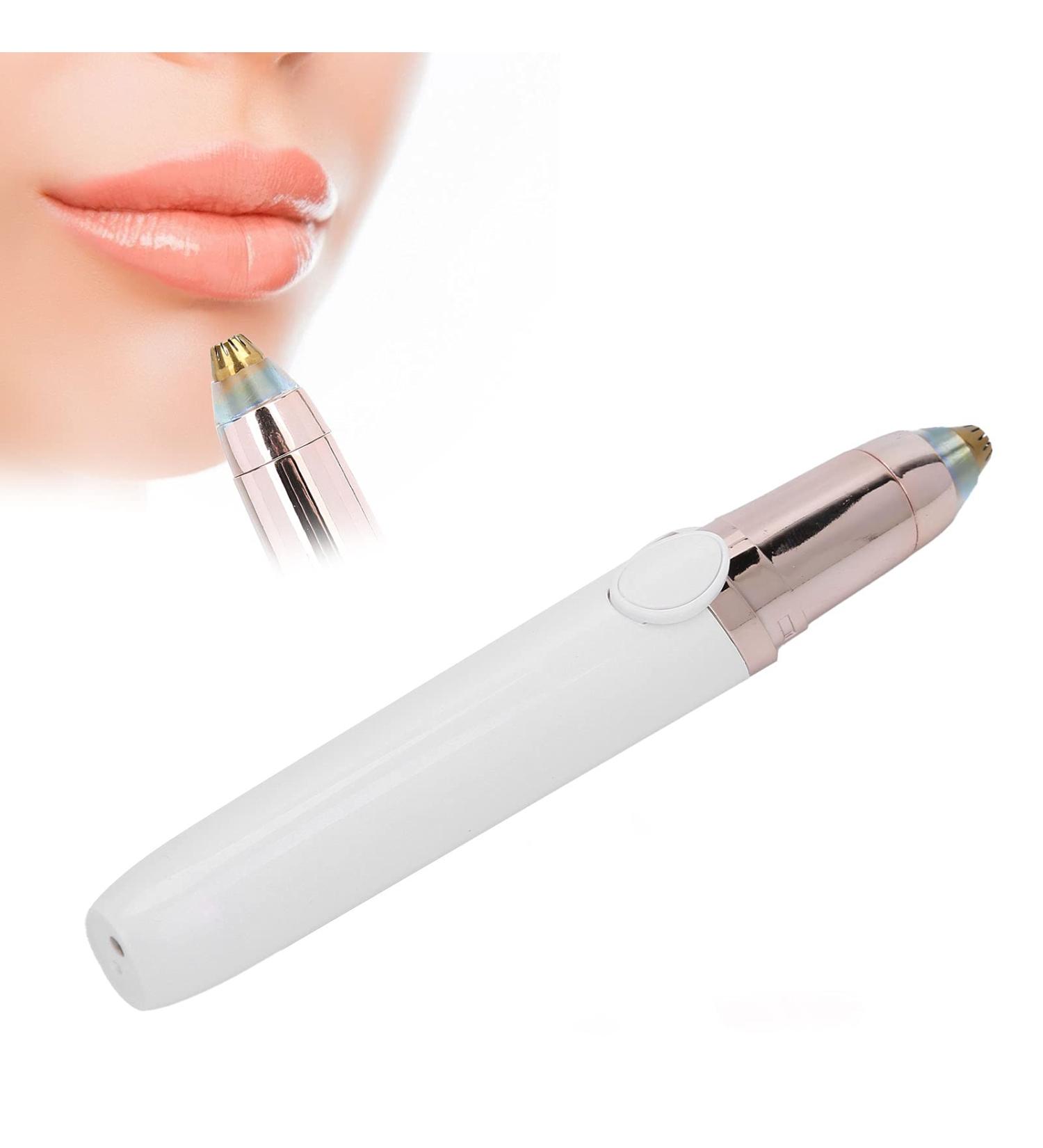 Eyebrow epilator Painless hair removal Facial epilator with LED light Small and portable cuts nose and ear hair for Removing hair from small body parts(white) - Buy Online on GoSupps.com