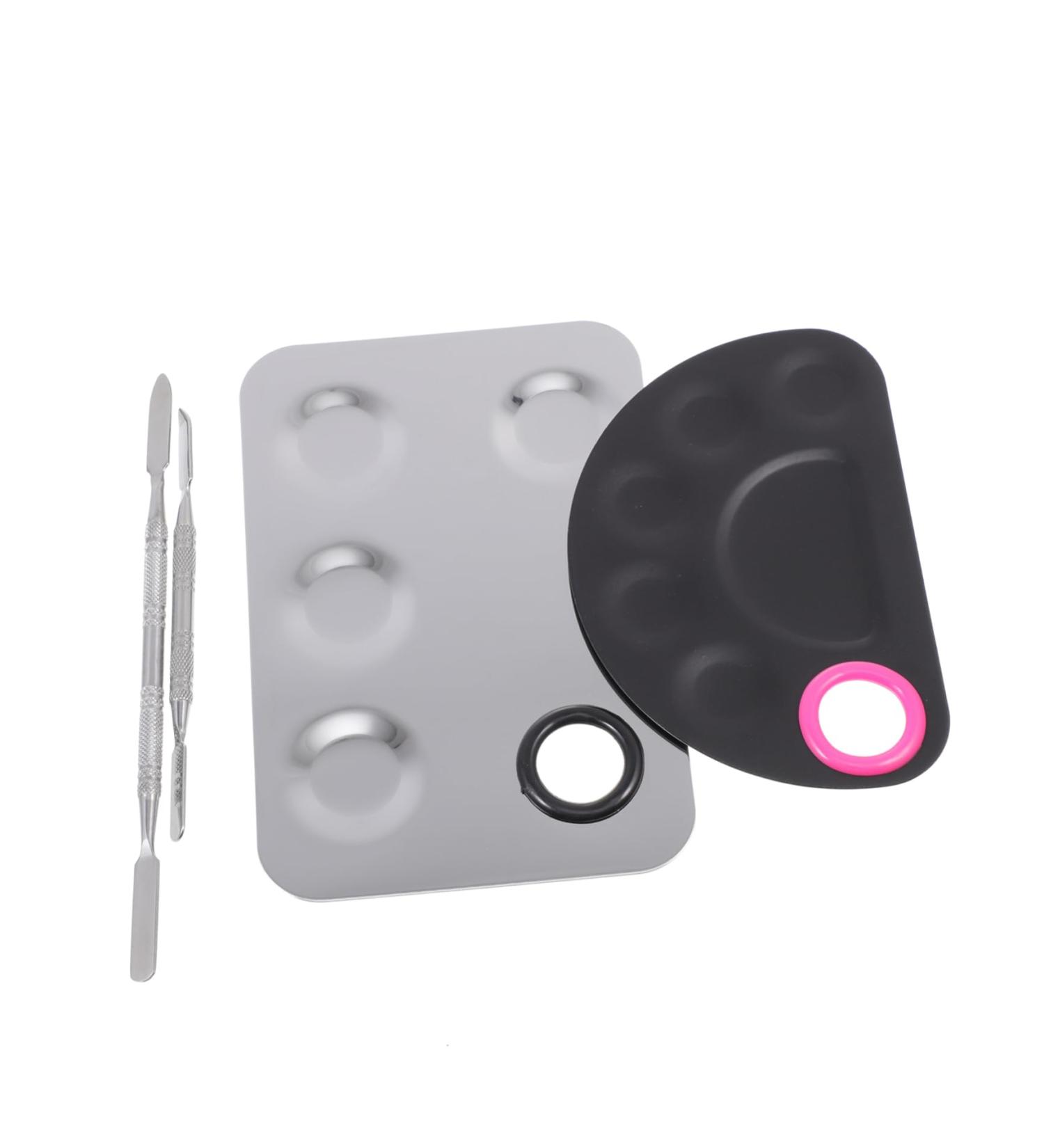 Beaupretty 1 Set Palette Manicure Paint Trays Nail Paint Display Boards Manicure Display Boards Salon Manicure Paint Boards Nail Paint Mixing Boards Stainless Steel Nail Polish Make up 15X10X0.5CM Silver - Buy Online on GoSupps.com