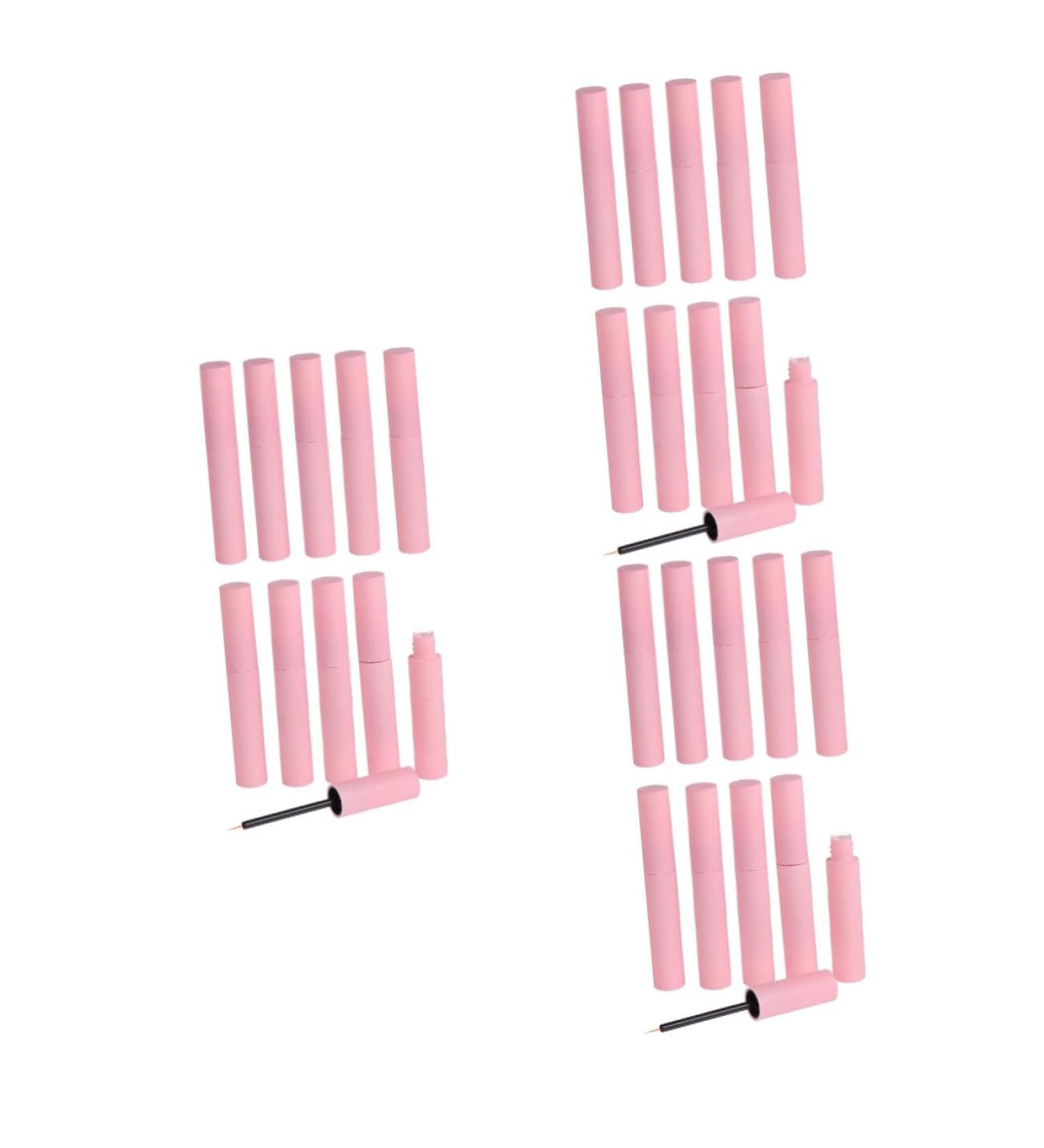 PAMINGONO 30 Pcs Empty Mascara Tube Mini Pink Plastic Empty Eyelash Bottle The Balm Cosmetic - Buy Online on GoSupps.com
