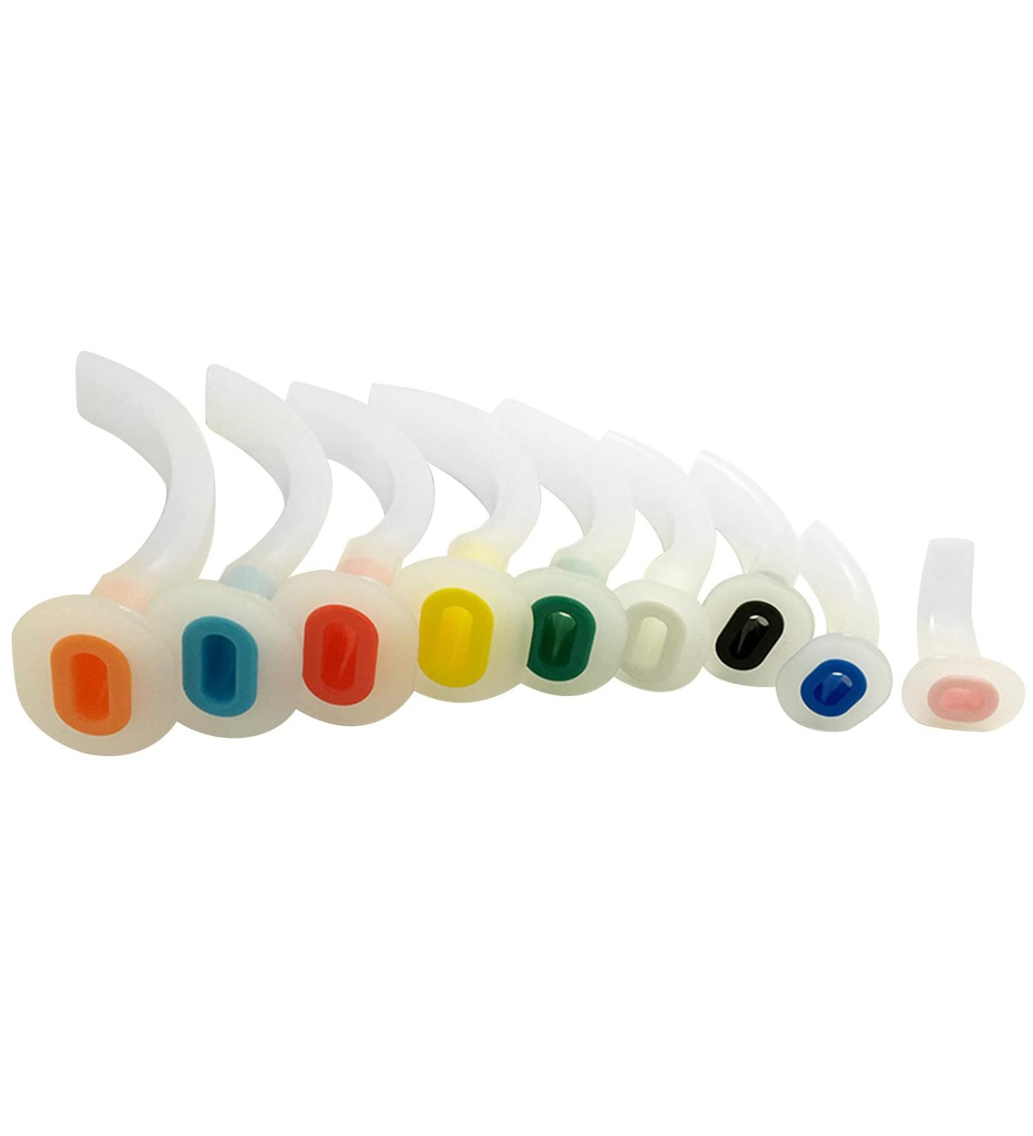 Disposable Oropharyngeal Airway Tube Emergency Kit - 9 Sizes, Multi Color, Flexible Structure - Smooth Surface for Aid and Resuscitation - Buy Online on GoSupps.com