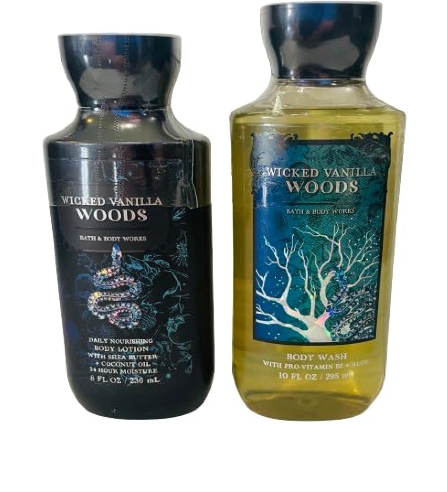 Shop Bath & Body Works Wicked Vanilla Woods Body Lotion & Gel Wash Set - International Shipping Available - Buy Online on GoSupps.com