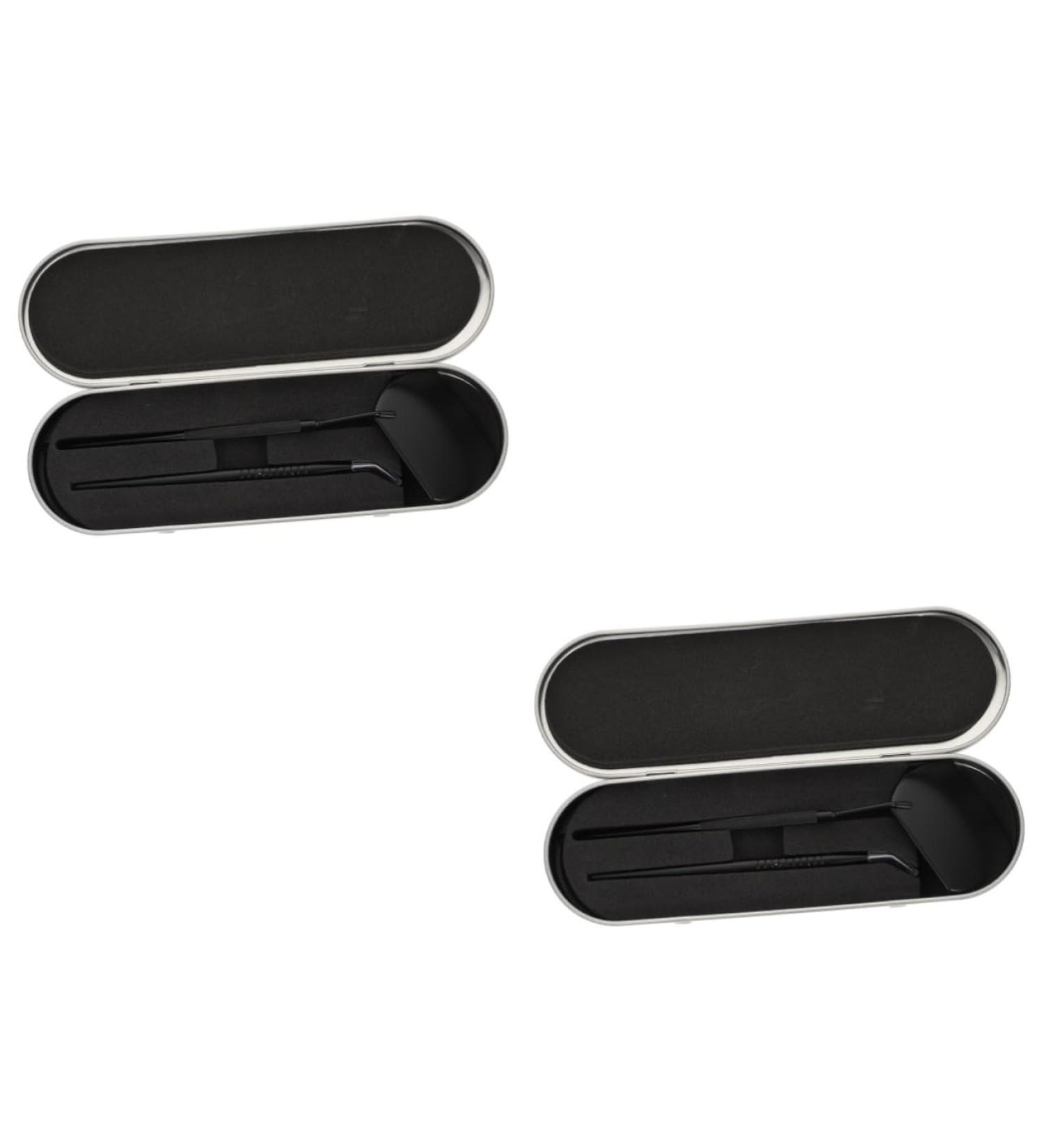Buy Balacoo 2 Sets Eyelash Inspection Mirror - Square Lash Lifting Tool & Mini Accessories for Eyelash Extensions - Stainless Steel Quality - Buy Online on GoSupps.com