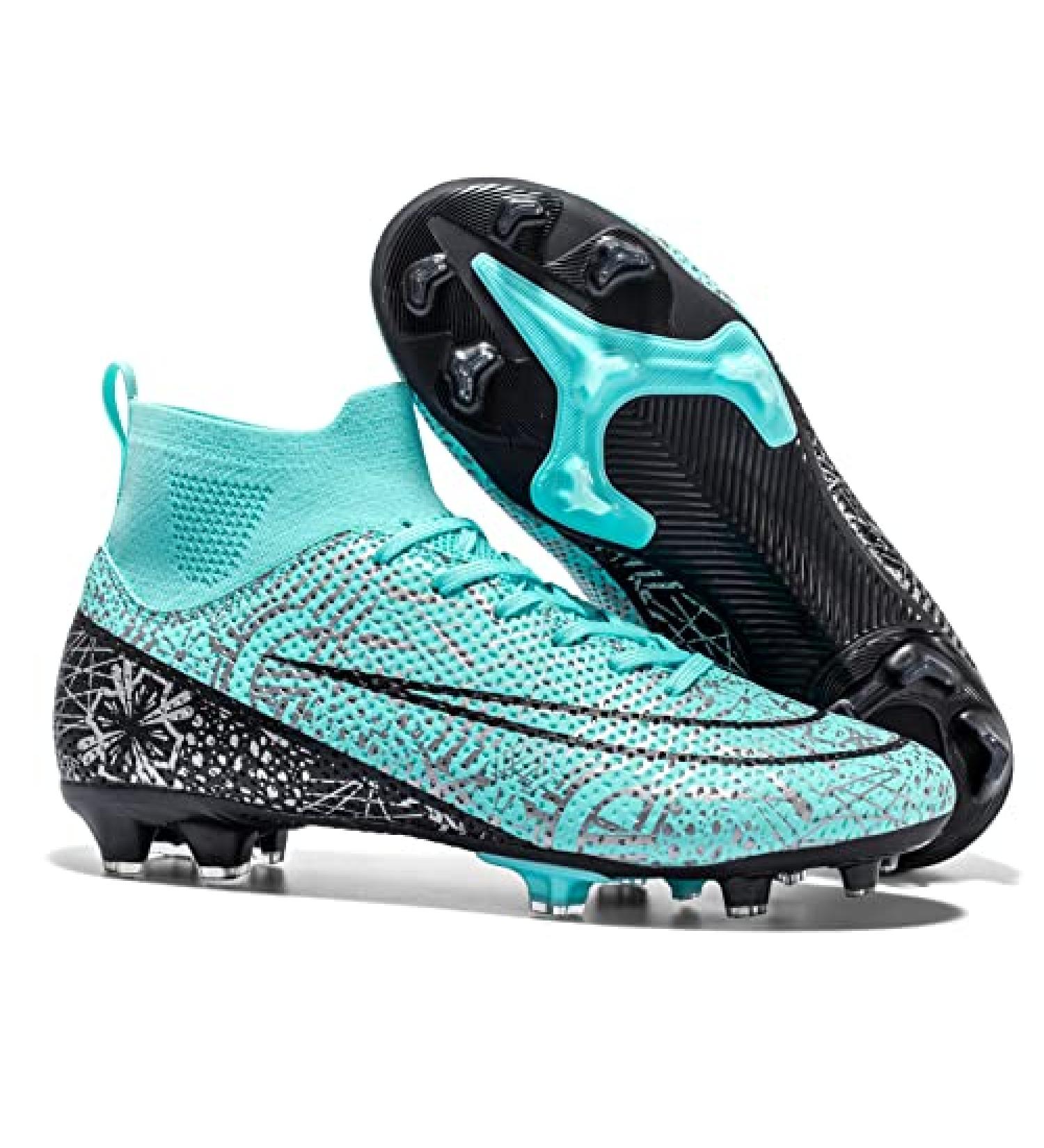 HAIMIAH Unisex Gold-Spiked Soccer Shoes | Grass Training Football Boots - Buy Online on GoSupps.com
