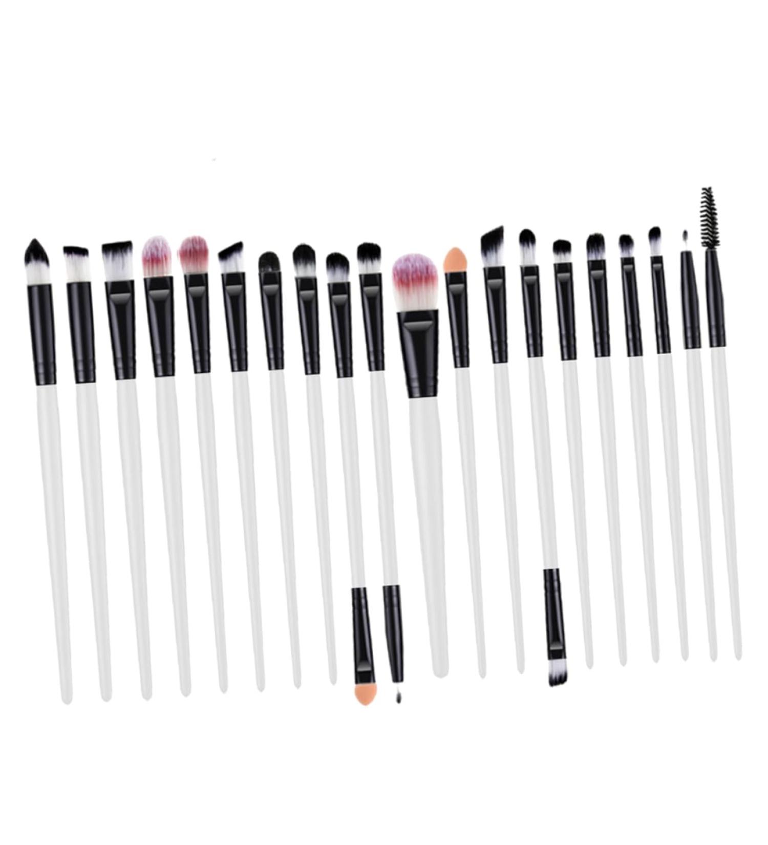 AUTSUPPL 20pcs Eye Makeup Eyeliner Eyeshadow Brush Kit Makeup Brush Eye Shadow Brush Eyelash Kits 15.50X1.50X1.50CM As Shown - Buy Online on GoSupps.com