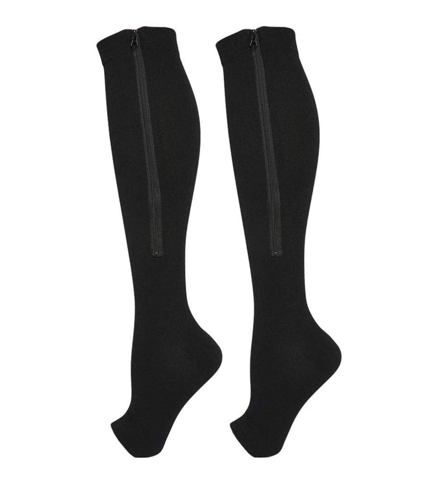 Amazon Compression Stockings for Varicose Veins - Supportive Nylon Socks for Men & Women | 5 Pairs Black - Ideal for Travel Sports & Walking - Buy Online on GoSupps.com