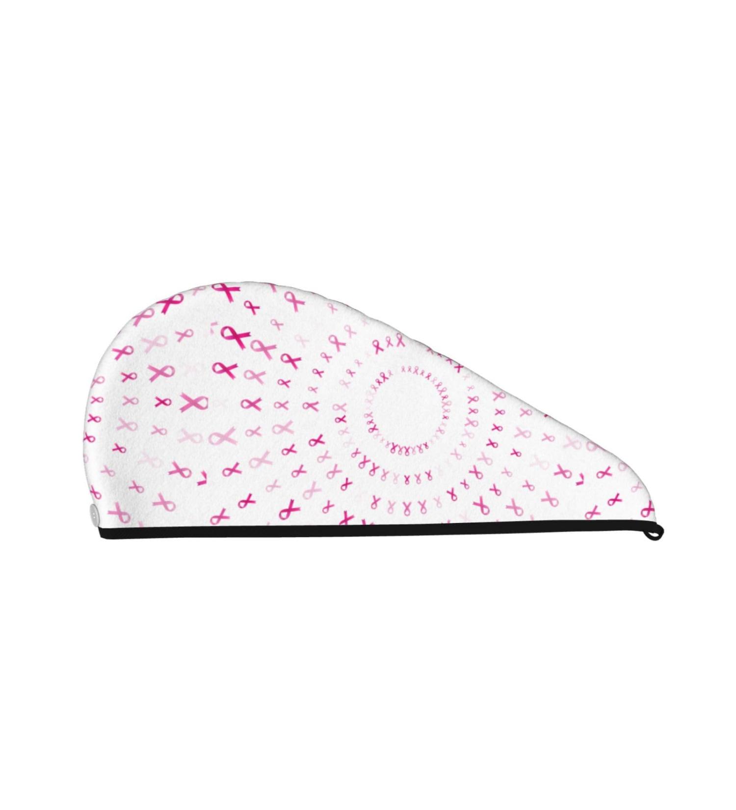 Buy Hair Towel Wrap - Quick-Dry Hair Turban with Button | Perfect for Breast Cancer Awareness - Buy Online on GoSupps.com