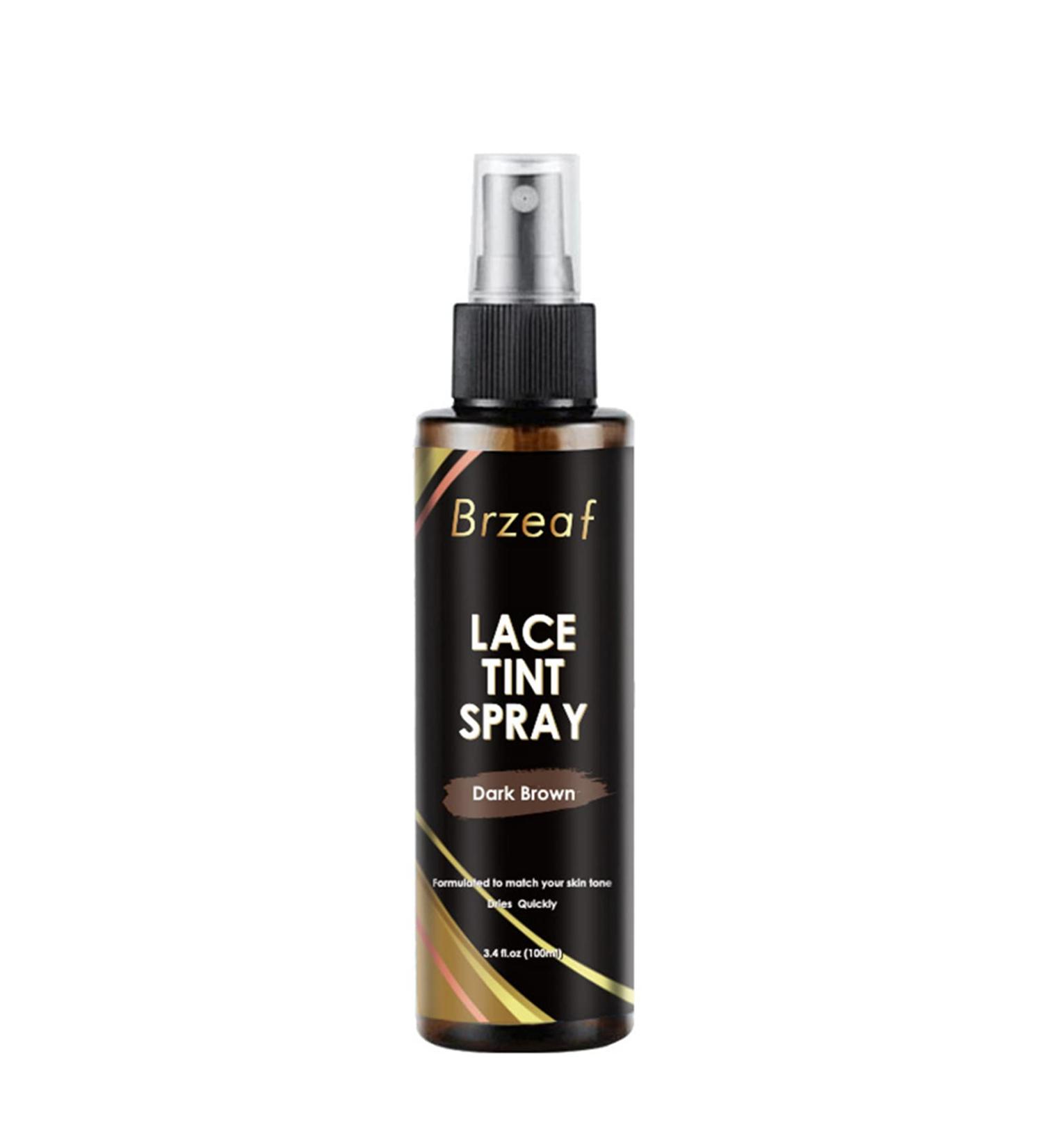 Lace Tint Spray for Wigs Closures and Front - Dark Middle Light Brown Shades (100ml) Dark Brown - Buy Online on GoSupps.com