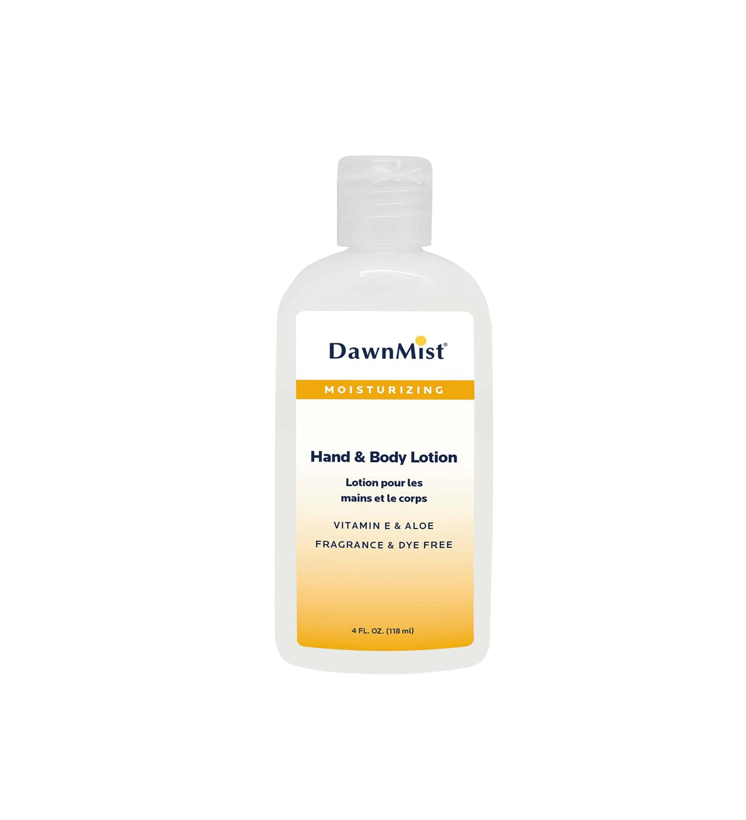 Dukal Dawn Mist Fragrance and Dye Free Hand and Body Lotion with Dispensing Cap 4 oz. Bottle (Pack of 96)