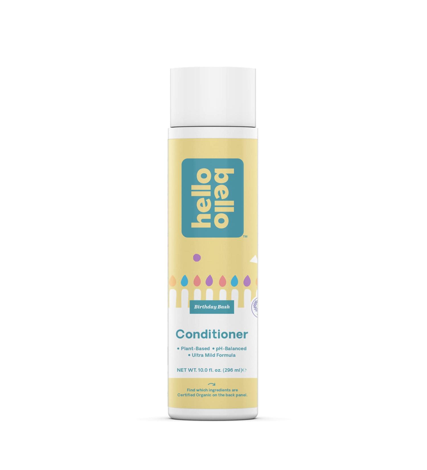 Hello Bello Premium Conditioner | Ultra Mild Moisturizing Plant-Based for Babies & Kids | Birthday Bash Scent | 10 FL Oz - Buy Online on GoSupps.com