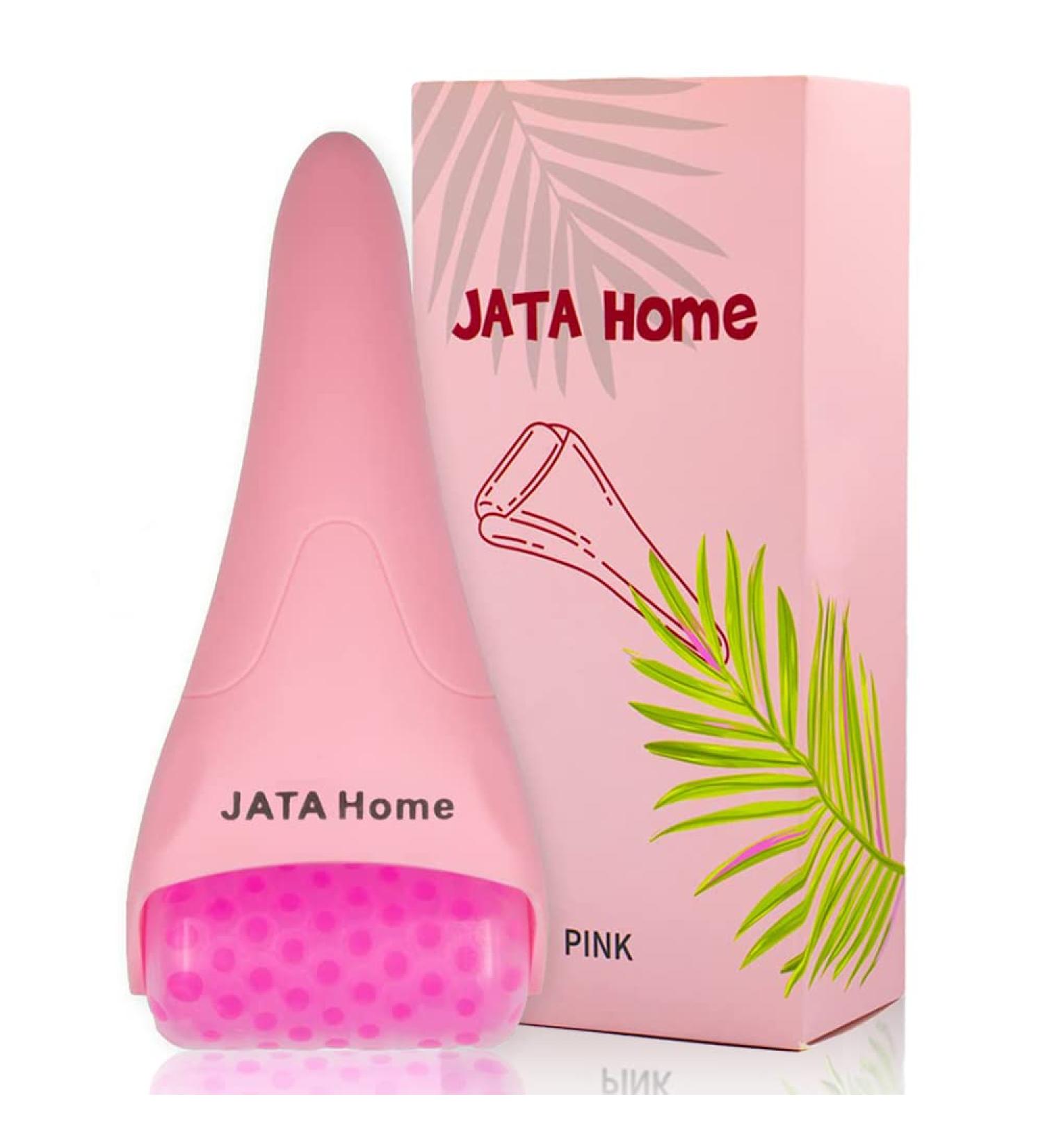 Facial Ice Roller Massager for Eye Puffiness - Skin Care Tool for Women - Pink - Buy Online on GoSupps.com