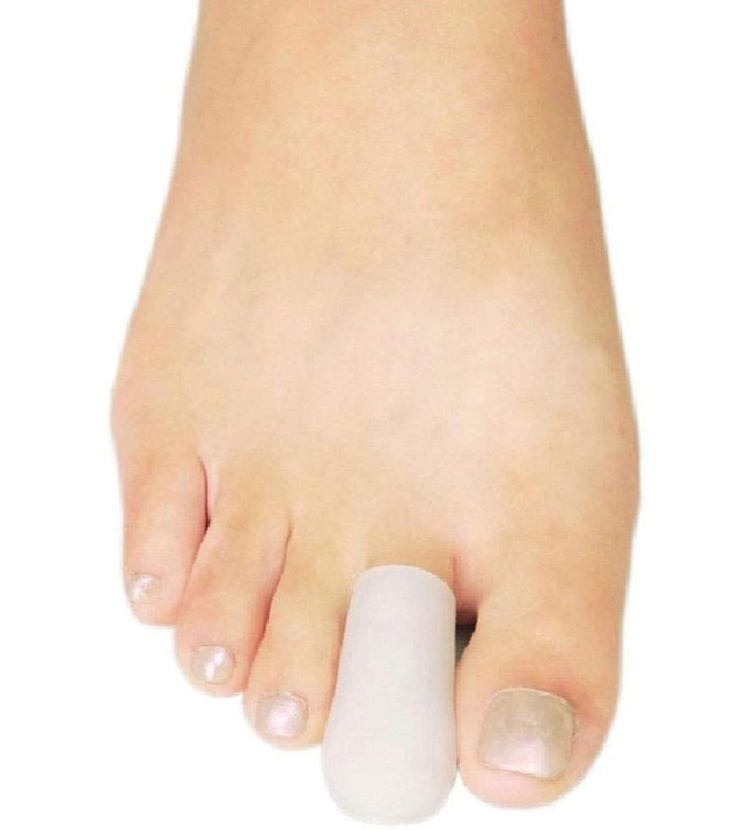 PEDIMEND Silicone Gel Toe Cap for Small Toes - Toe Sleeve For Missing or Ingrown Toenails - Prevent Rubbing & Friction - Foot Care (SMALL TOE - 1PAIR) - Buy Online on GoSupps.com