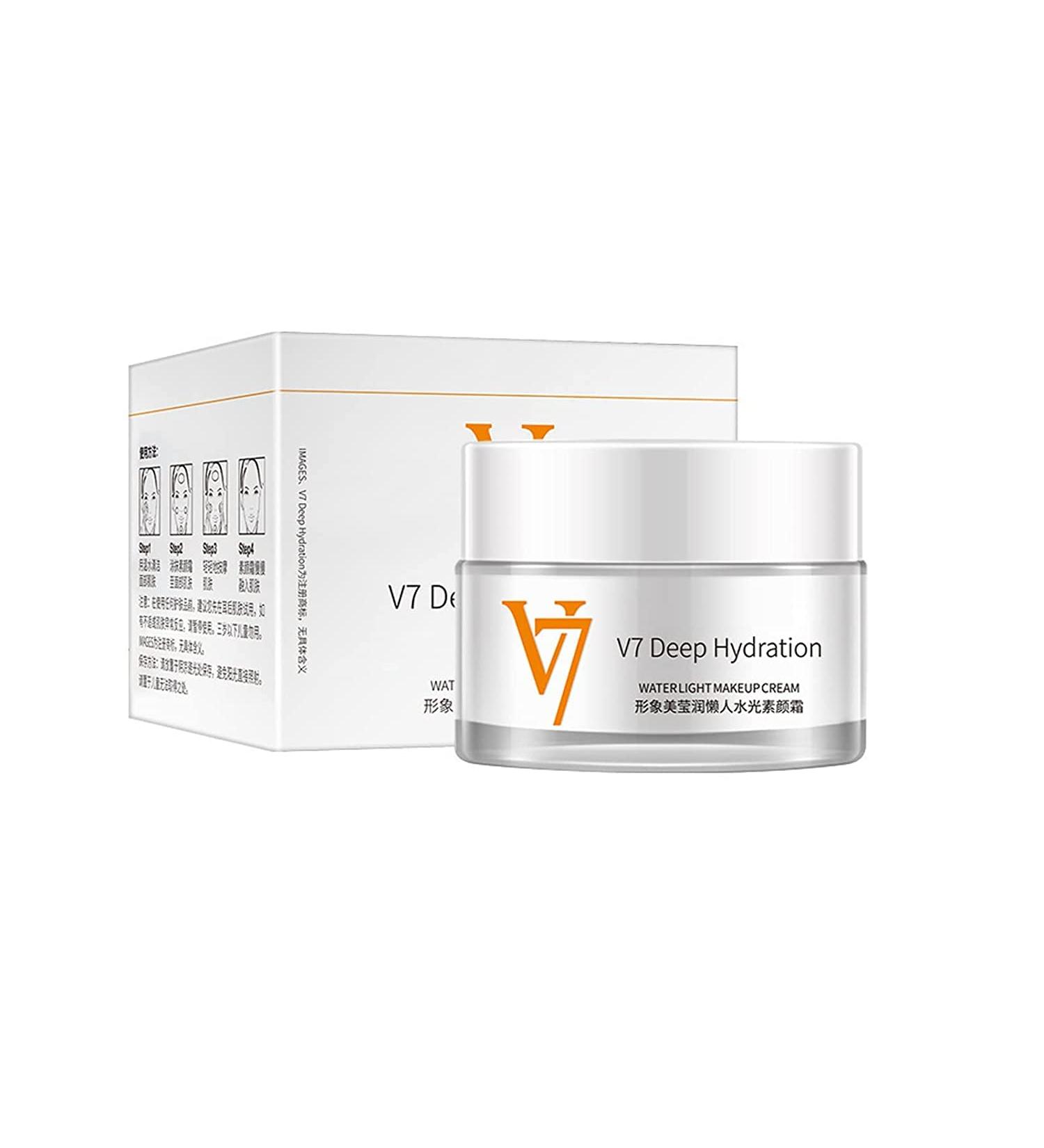 V7 Deep Hydrating Water Light Makeup Setting Cream V7 Korean Face Cream V7 Cream V7 Intense Moisturizer for All Skin Types Brightens - Buy Online on GoSupps.com