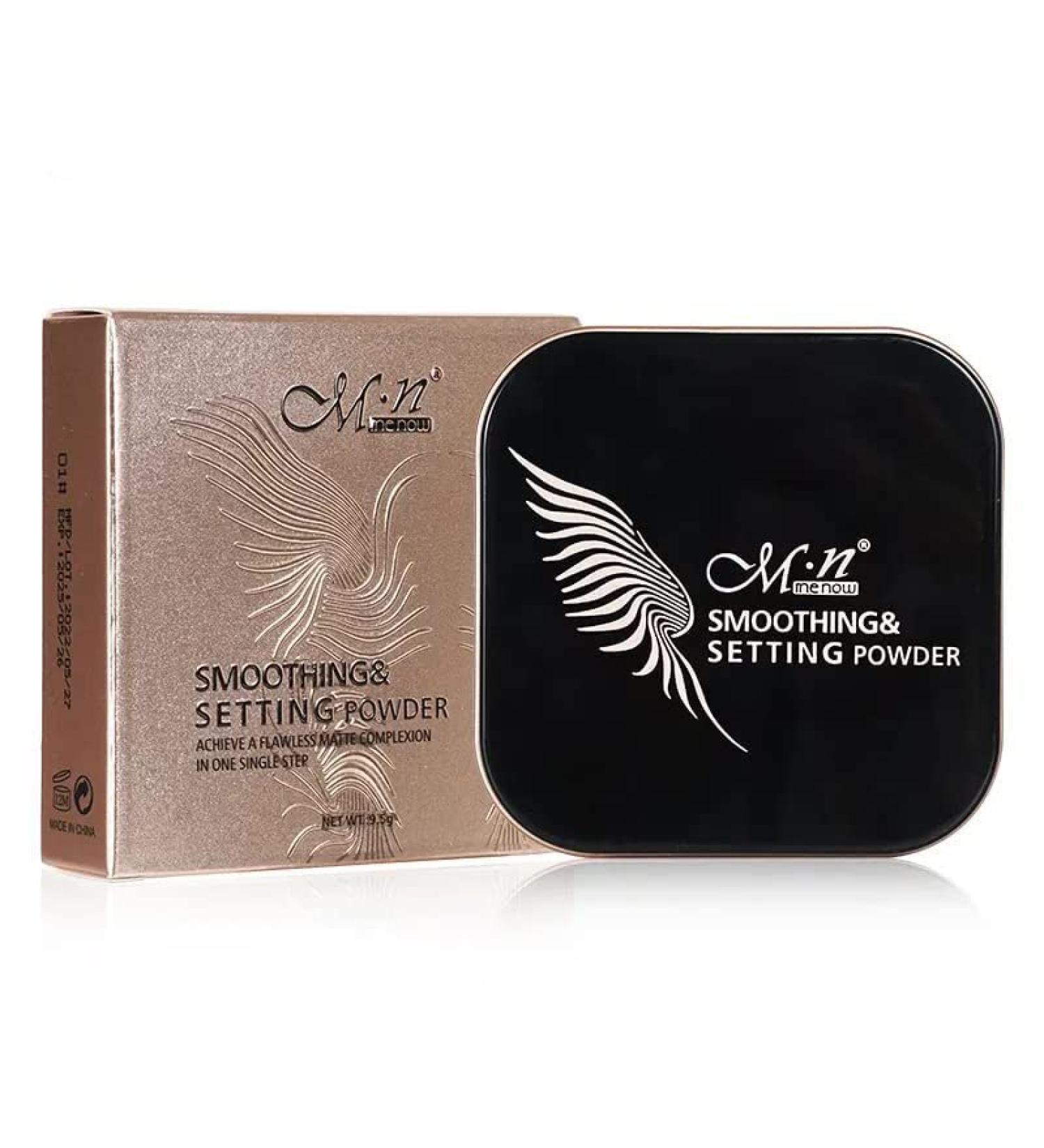 Menow Matte Face Setting Powder - Lightweight, Long Lasting, Oil-Control Pressed Powder for All Skin Tones - Buy Online on GoSupps.com